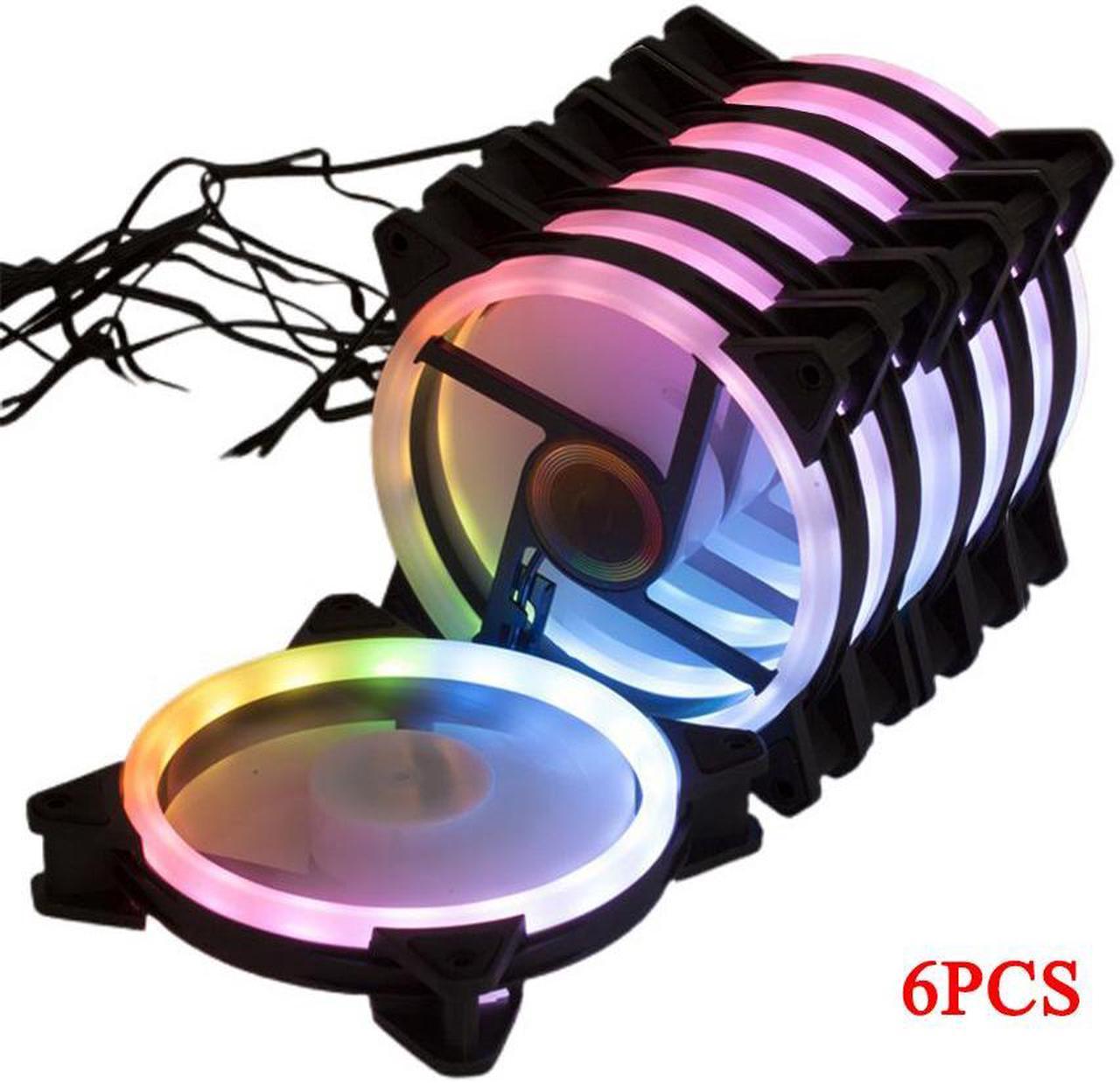 RGB Series Case Fans 120mm with Remote Controller Fan Hub Quiet high airflow cooler