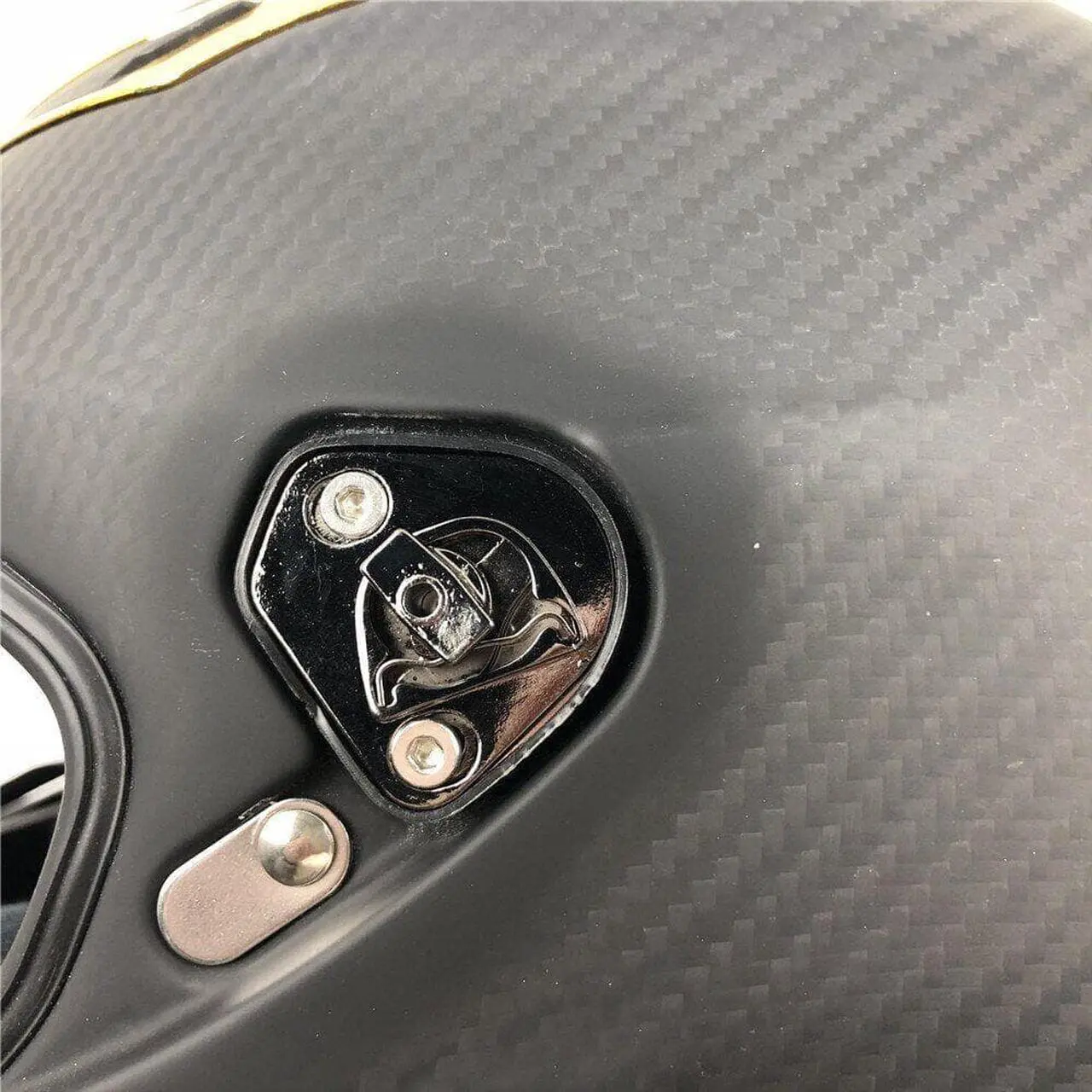 Alt view image 2 of 5 - Furulu 1Pair Pivot Kit Base Plate Visor Mechanism For Pista GP R GP RR Corsa Helmet