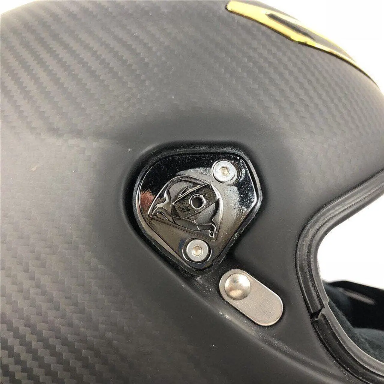 Alt view image 3 of 5 - Furulu 1Pair Pivot Kit Base Plate Visor Mechanism For Pista GP R GP RR Corsa Helmet