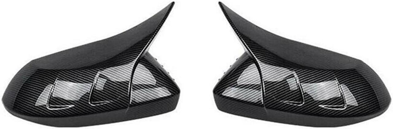 Acaigel 2x Carbon Fiber Look ABS Rearview Mirror Cover Trim For Toyota Corolla Hatchback