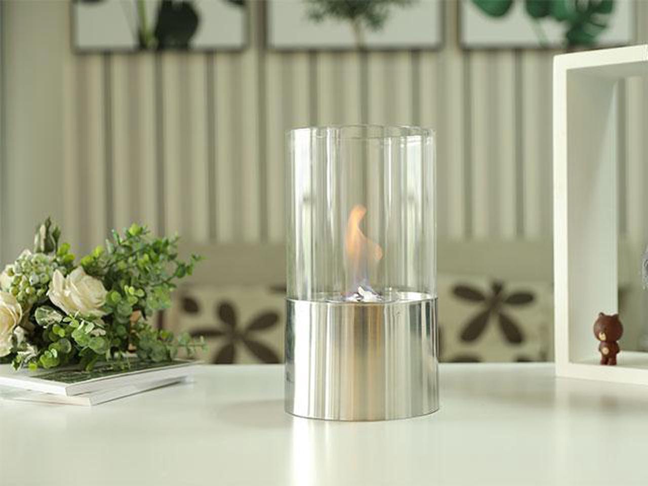 Main image of JHY DESIGN Tabletop Fire Bowl Pot Indoor Outdoor Portable Tabletop Fireplace–Clean-Burning Bio Ethanol Ventless Fireplace (Large)