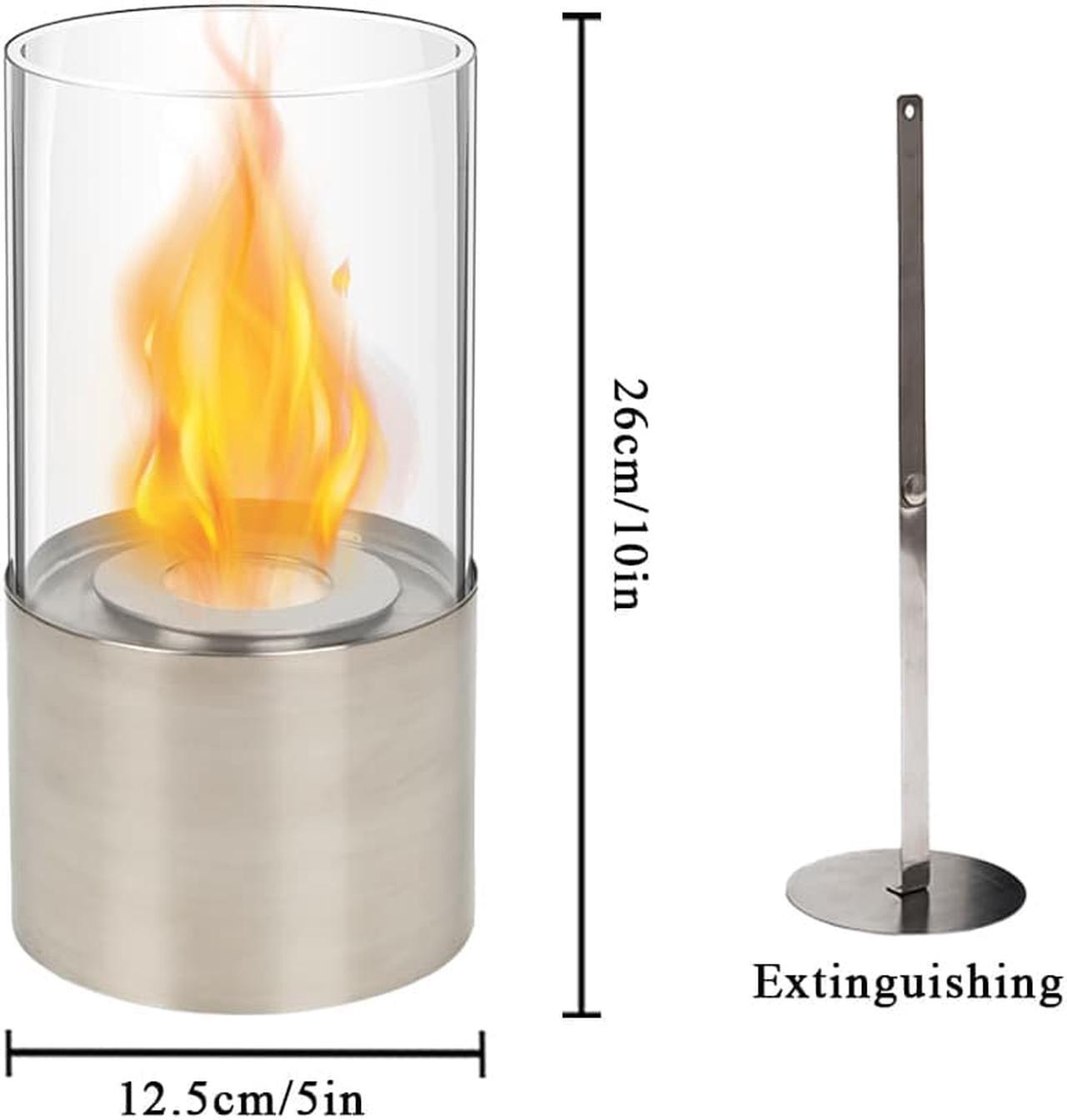 Alt view image 7 of 7 - Tabletop Fire Bowl Pot Indoor Outdoor Portable Tabletop Fireplace Glass Clean Burning Bio Ethanol Fireplace-Small