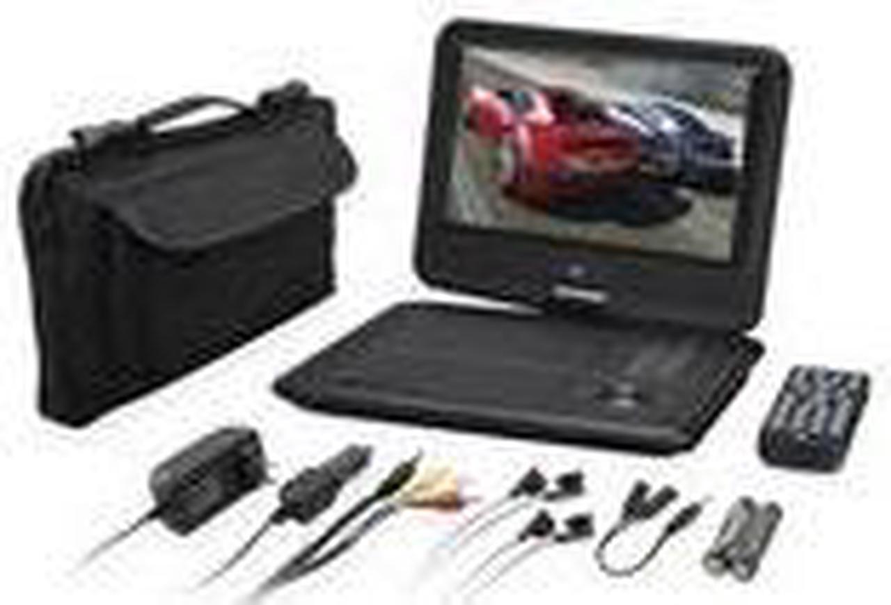 Alt view image 5 of 5 - GPX PD901VPB 9" Portable DVD Player