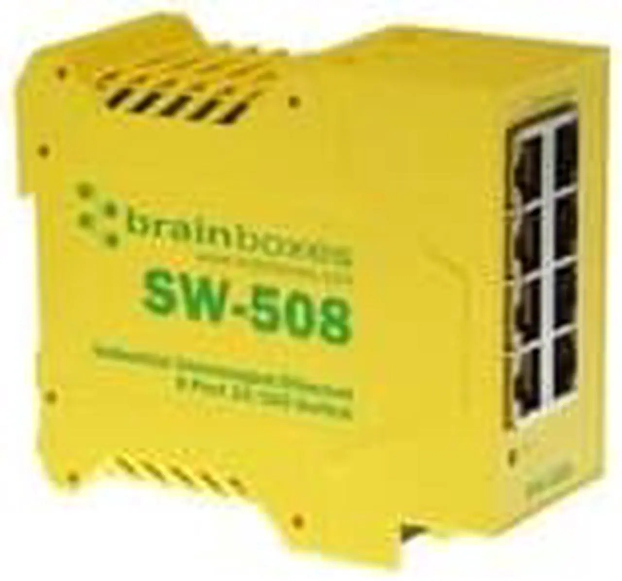 Alt view image 7 of 15 - BRAINBOXES SW-508 INDUSTRIAL ETHERNET 8PORT SW