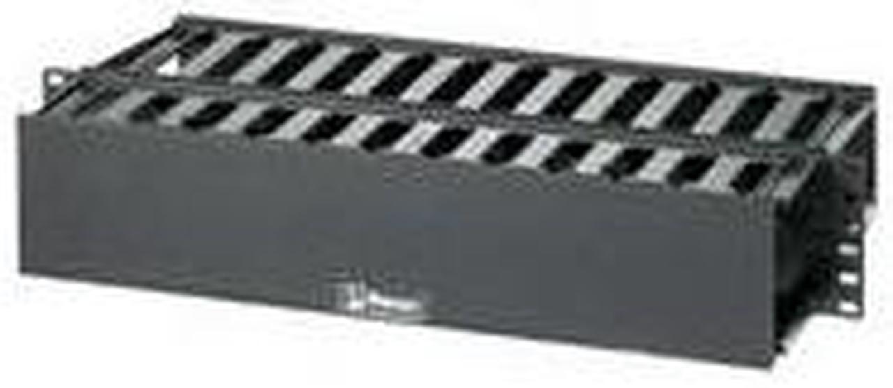 Alt view image 9 of 11 - Panduit WMPF1E PANDUIT PatchLink Horizontal Cable Manager - Cable Manager - Black - 2U Rack Height - 19" Panel Width