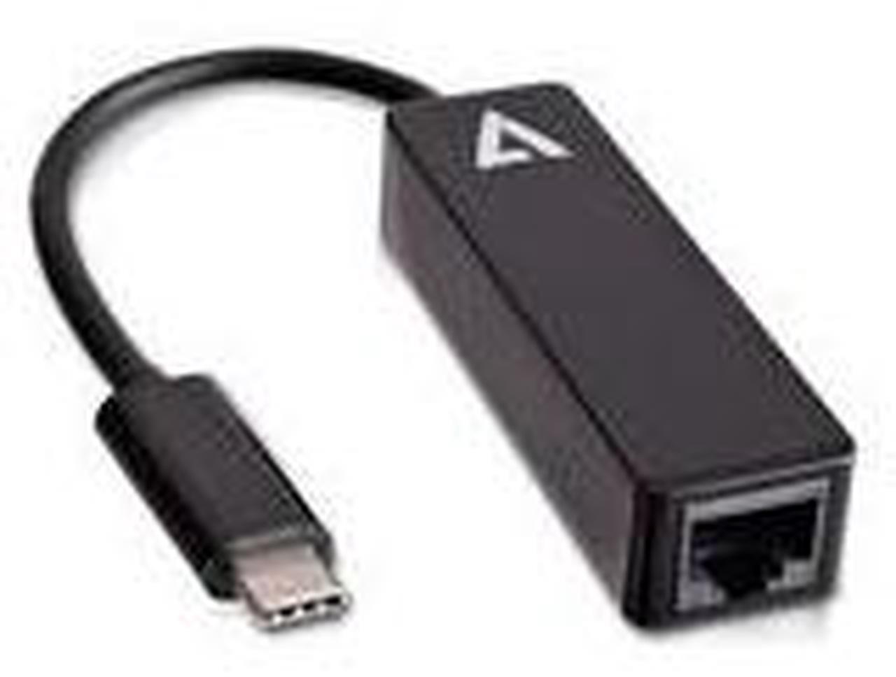 Alt view image 7 of 9 - V7 Black Usb Video Adapter Usb-C Male To Rj45 Male