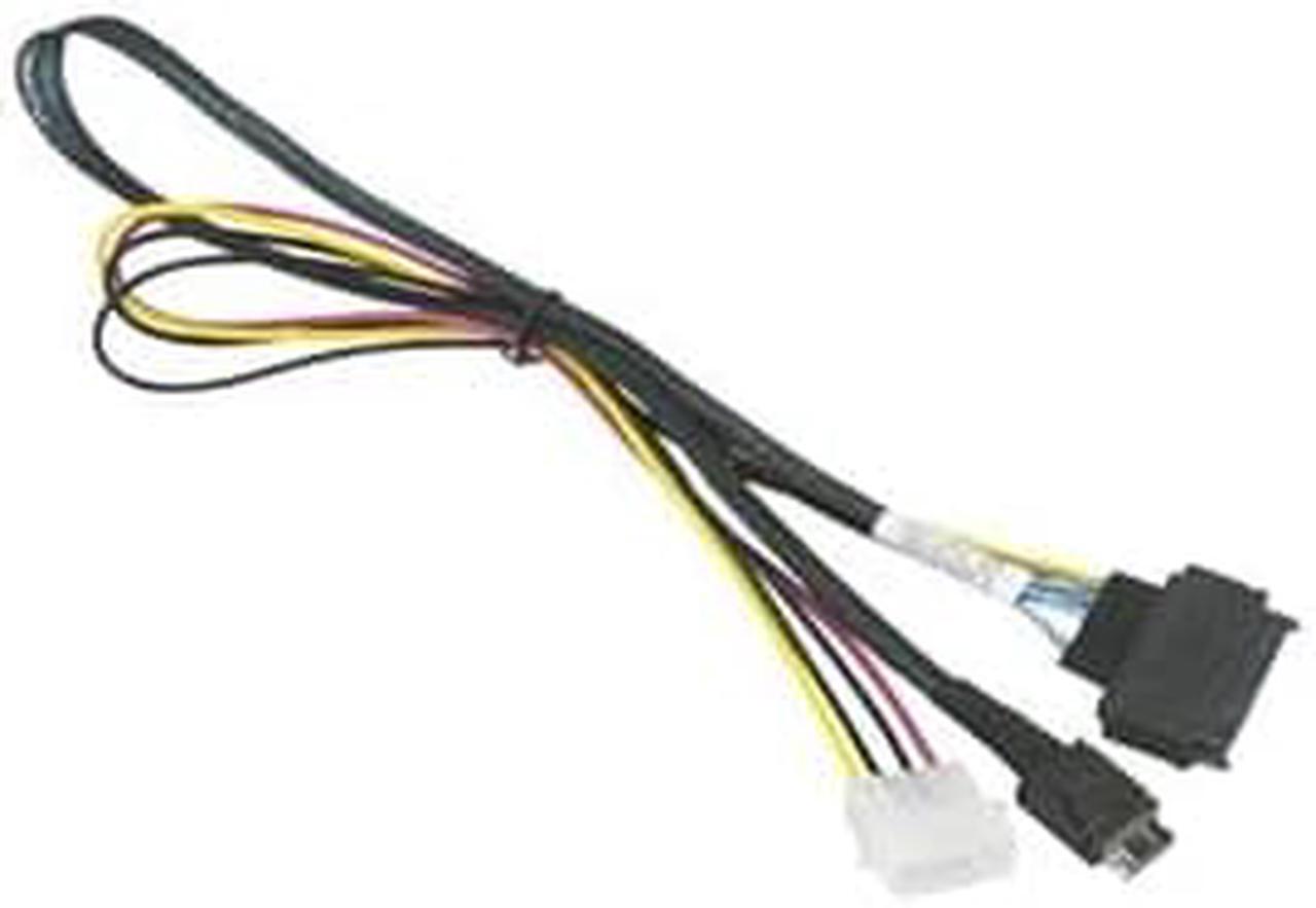 Alt view image 9 of 10 - Supermicro Cable CBL-SAST-0956 55cm OCuLink to PCIE SFF-8639 U.2 with Power Cable Bare