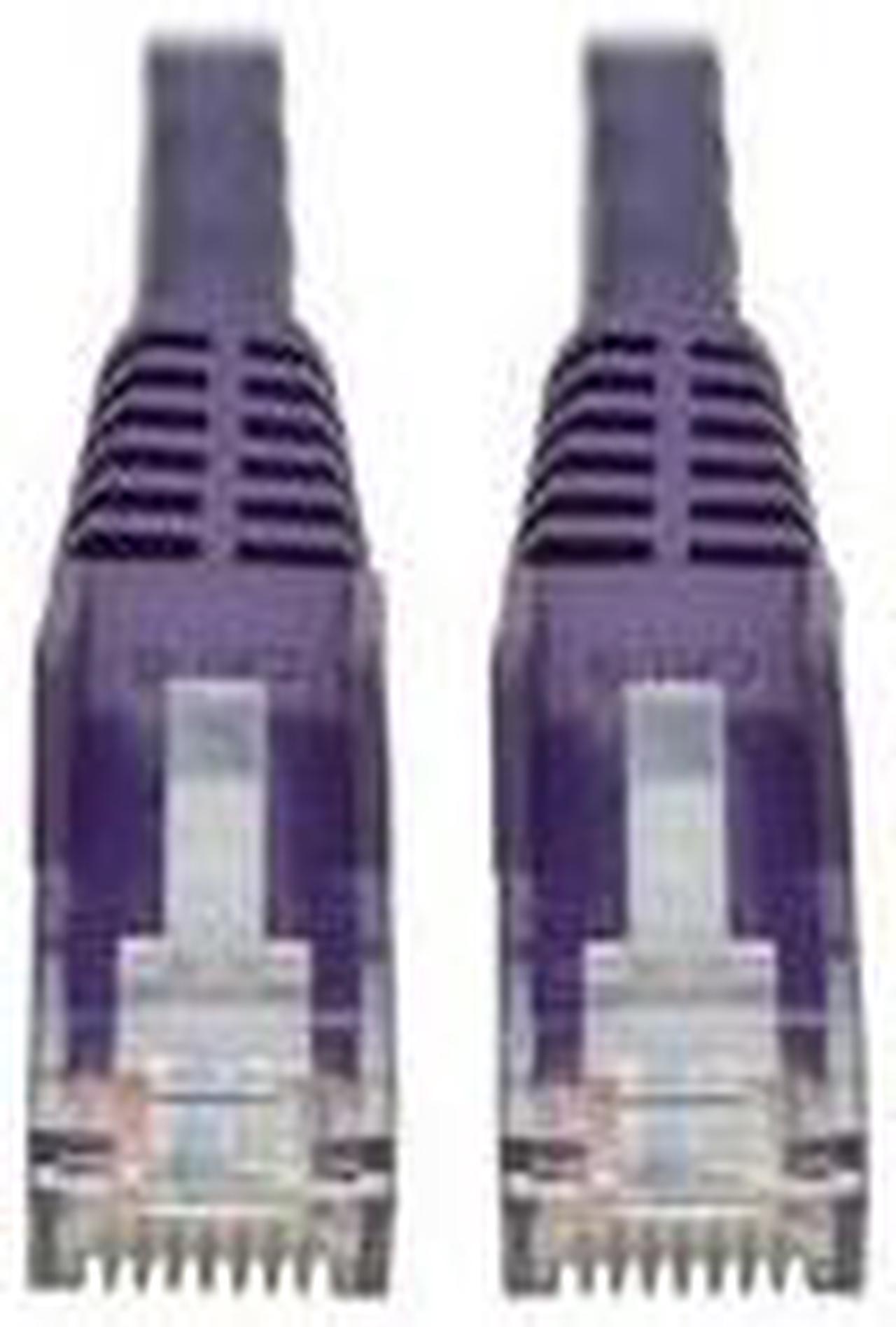 Alt view image 10 of 14 - TRIPP LITE N201-015-PU 15 ft. Cat 6 Purple Snagless Molded UTP Patch Cable (RJ45 M/M)