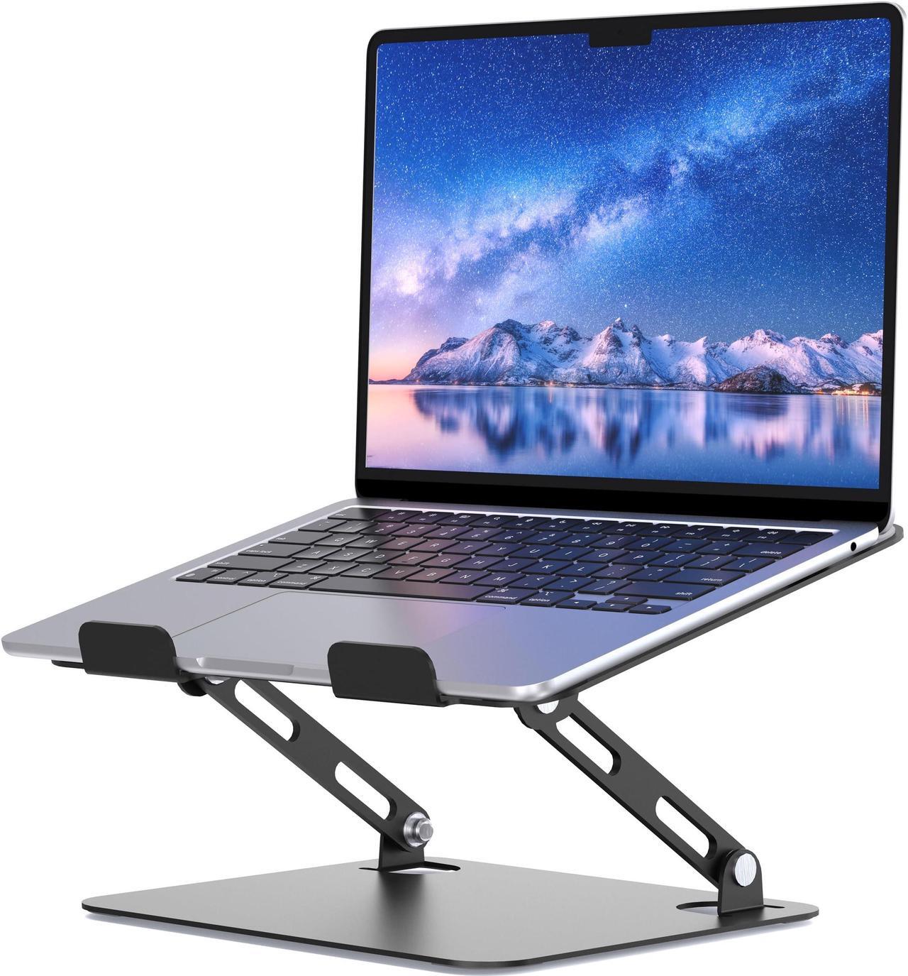 Main image of Bailink Laptop Stand for Desk, Portable Adjustable Laptop Riser, Ergonomic Design Computer Holder, Metal Laptop Mount Elevator Compatible with 10 to 15.6 Inches PC Computer, Black