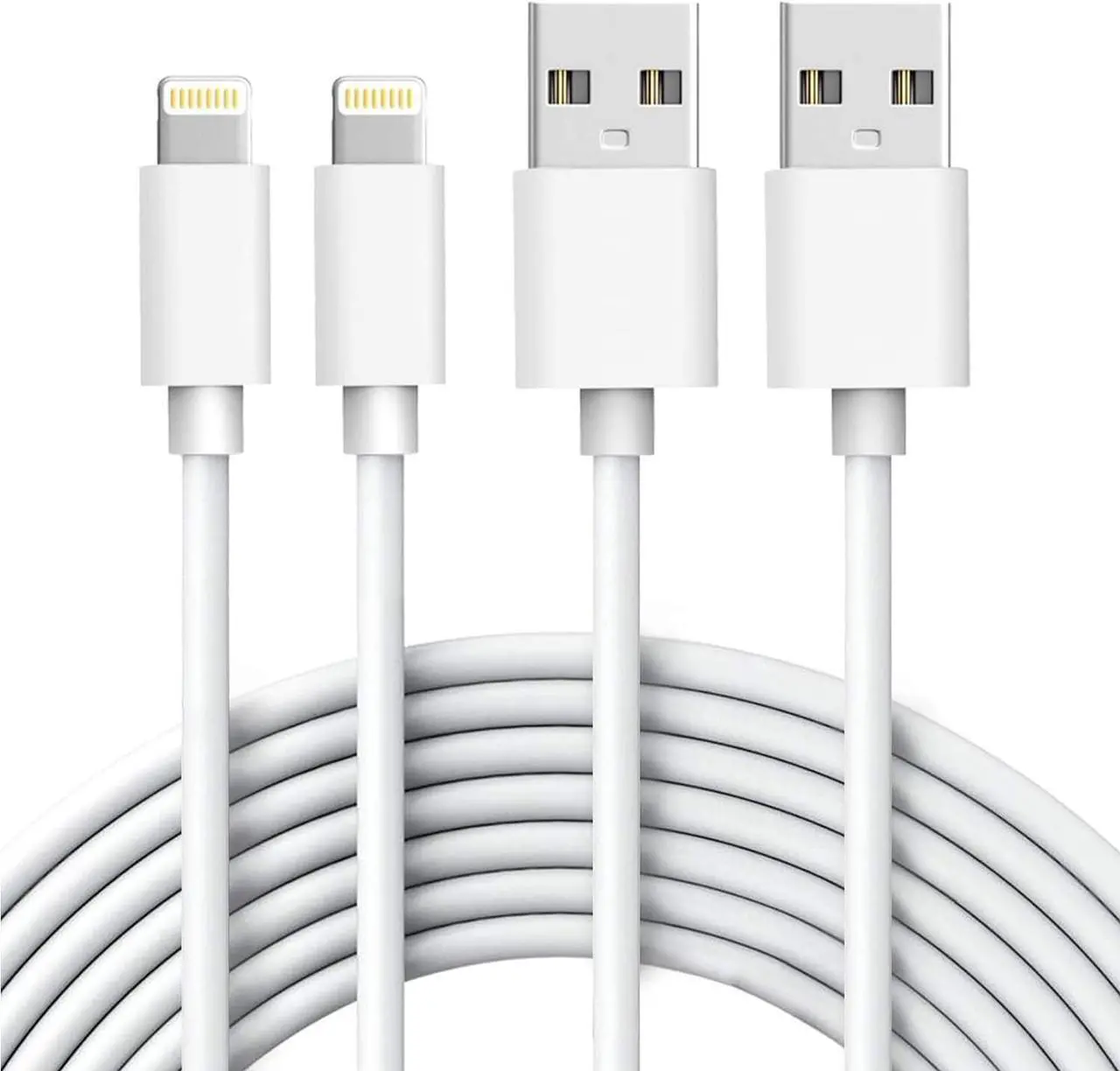 Main image of iPhone Charger, [Apple MFi Certified] 2 PACK 6.6FT USB to Lightning Cable Power Fast Charging Cord Compatible with iPhone 14/13/12/11 Pro Max/XS MAX/XR/XS/X/8/7/Plus/6S/6/SE/5S/iPad