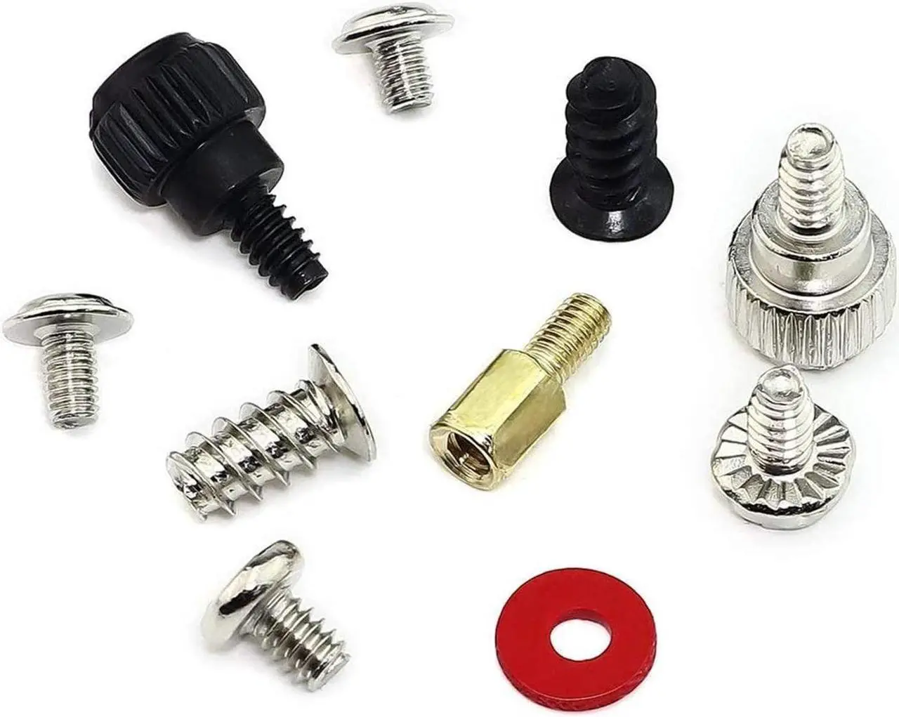 Alt view image 3 of 7 - 300PCS Personal Computer Tower Screw Standoffs Set PC Installation Assortment Kit for 2.5" SSD HDD, Computer Case, Motherboard, Fan Power Supply, Graphics, Hard Drivers and CD-ROM Drives