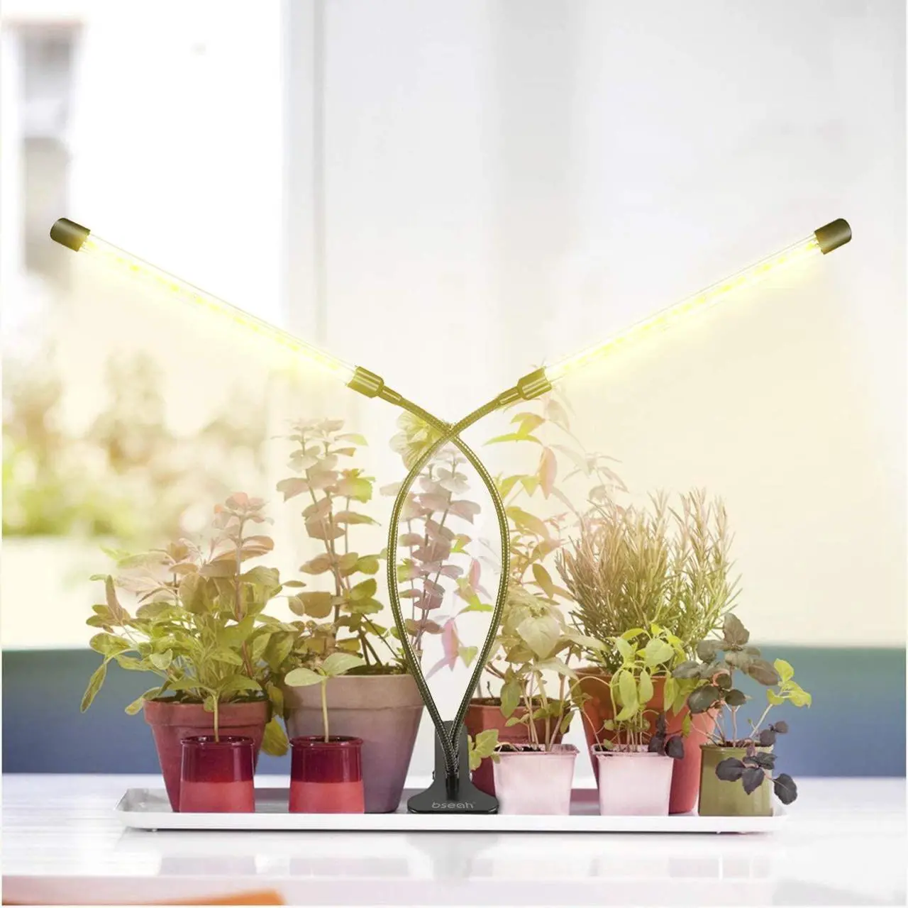 Alt view image 6 of 7 - Bailink Grow Light Plant Lights for Indoor Plants, Full Spectrum Plant Grow Lights, 10 Dimmable Levels Auto ON & Off with 3/9/12H Timer