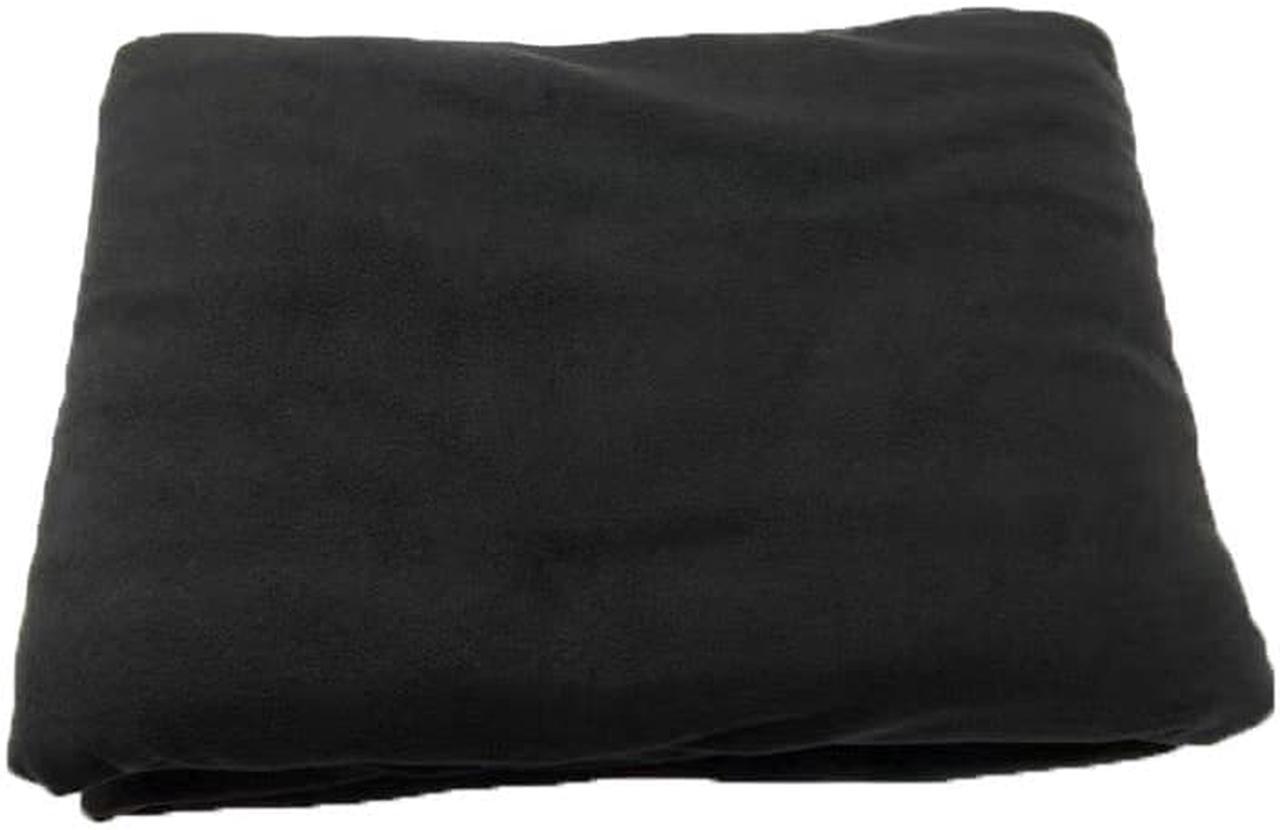 Electric Car Blanket- Heated 12 Volt Fleece Travel Throw for Car and RV-Great for Cold Weather, Tailgating, and Emergency Kits 59 (L) x 43 (W) BLACK