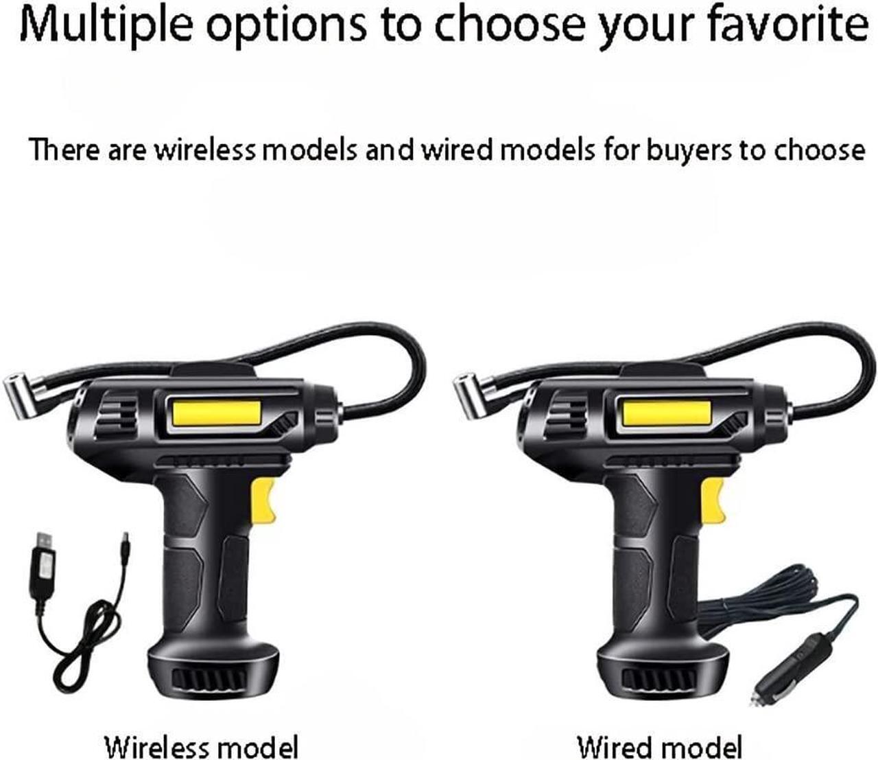 Alt view image 2 of 3 - Car Tire Inflator Pump, Wired Portable Handheld Car Inflator Pump Bicycle Pump