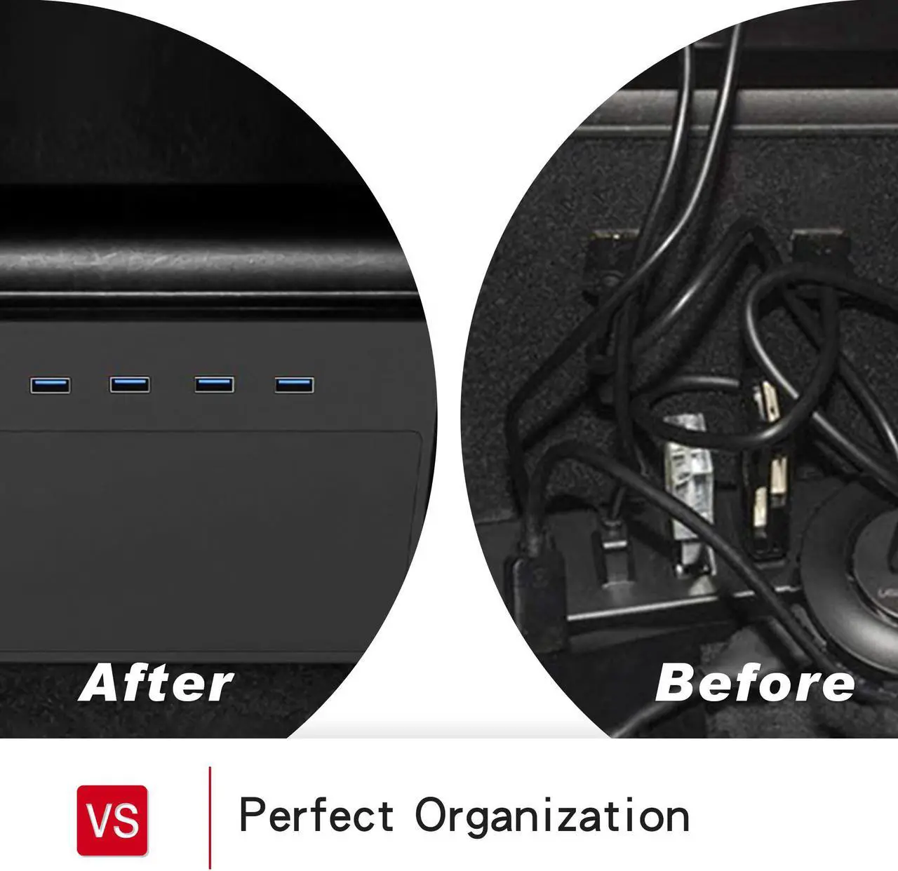 Alt view image 6 of 7 - Tesla Model 3 USB Hub 6 in 1 Ports, Dashcam and Sentry Mode Viewer USB Hub dongle USB Tesla M3 Accessories, Custom Designed for Tesla Model 3 (Before June 2020 Produce) (NOT for Model Y)