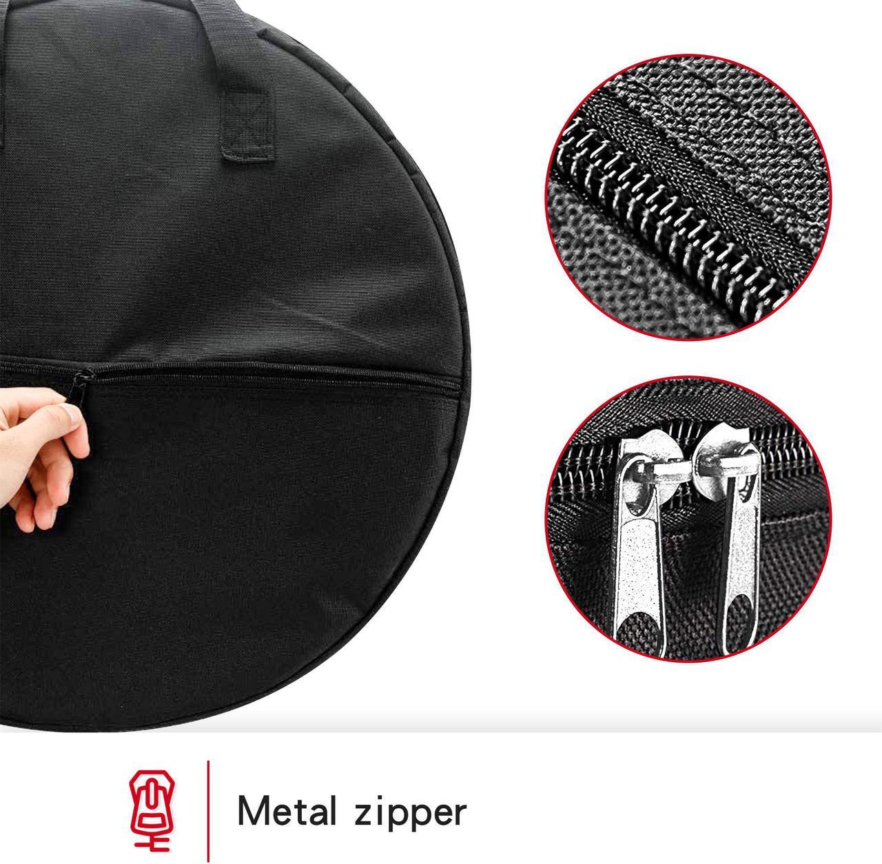Alt view image 4 of 7 - Tesla Model 3 Aero Wheel Cover Storage Carrying Bag Hub Cap Storage 19" Gemini Model Y Hubcap Storage Bag