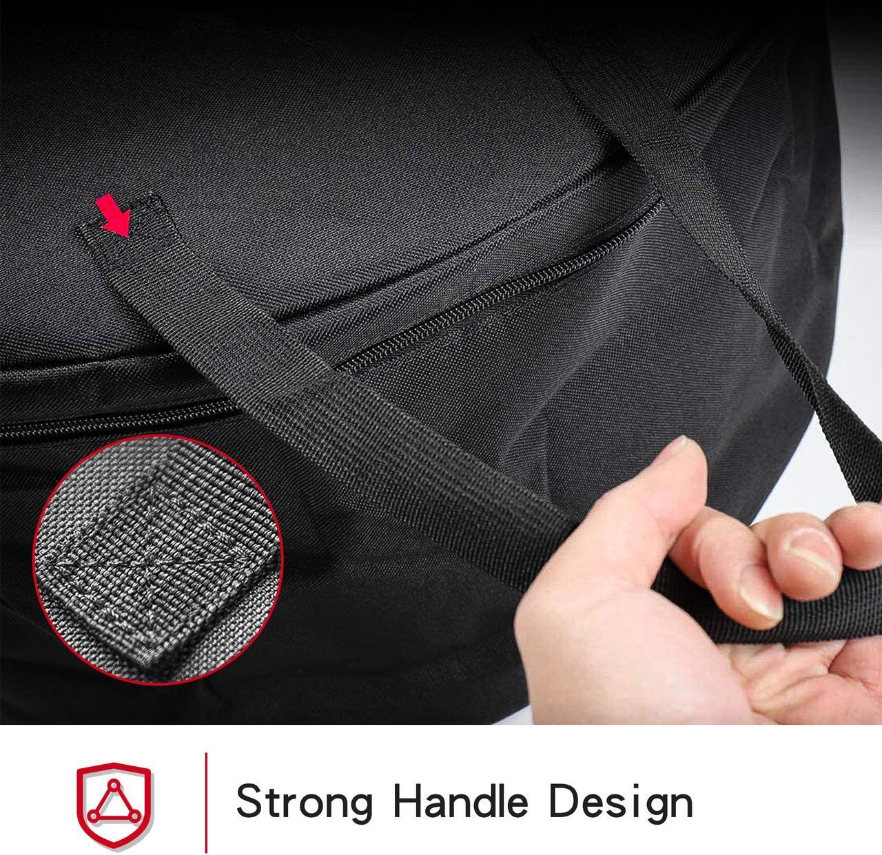 Alt view image 6 of 7 - Tesla Model 3 Aero Wheel Cover Storage Carrying Bag Hub Cap Storage 19" Gemini Model Y Hubcap Storage Bag