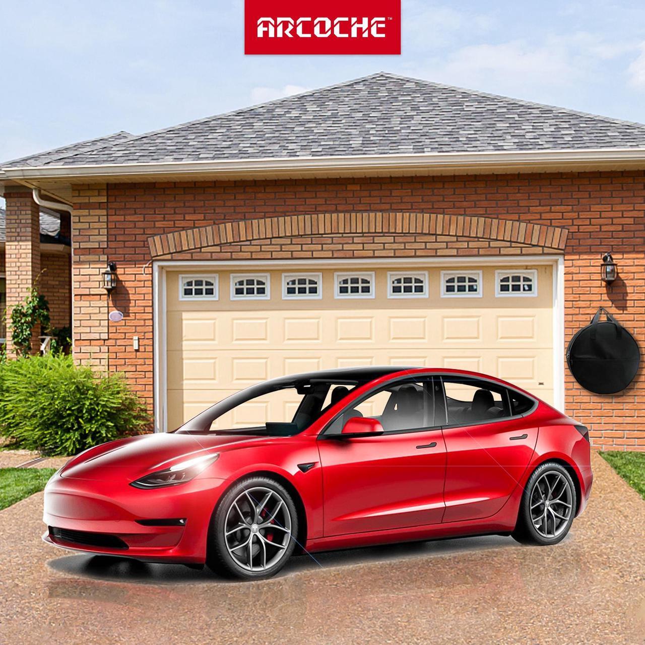Alt view image 7 of 7 - Tesla Model 3 Aero Wheel Cover Storage Carrying Bag Hub Cap Storage 19" Gemini Model Y Hubcap Storage Bag
