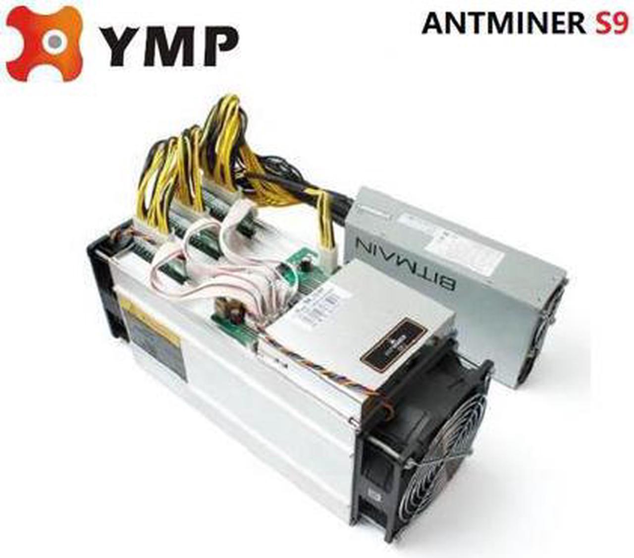 BTC BCH miner Bitmain Antminer S9 13.5T/s ASIC SHA256 With Bitmain Power Supply For New User Ready To Ship