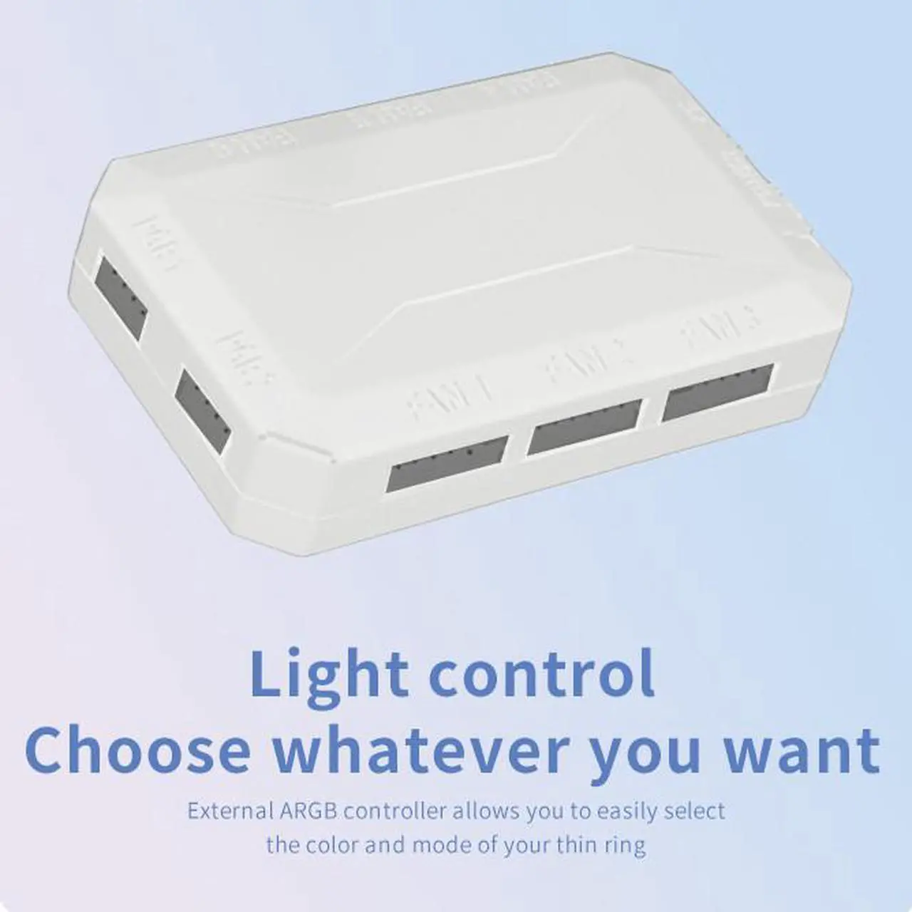 Alt view image 8 of 7 - SAMA BLW 3 in 1 ARGB PC Case Fans with Fan Hub 120mm Fan Molex High Performance High Airflow Fan Kit Quiet Edition Computer Cooling Case Fan White