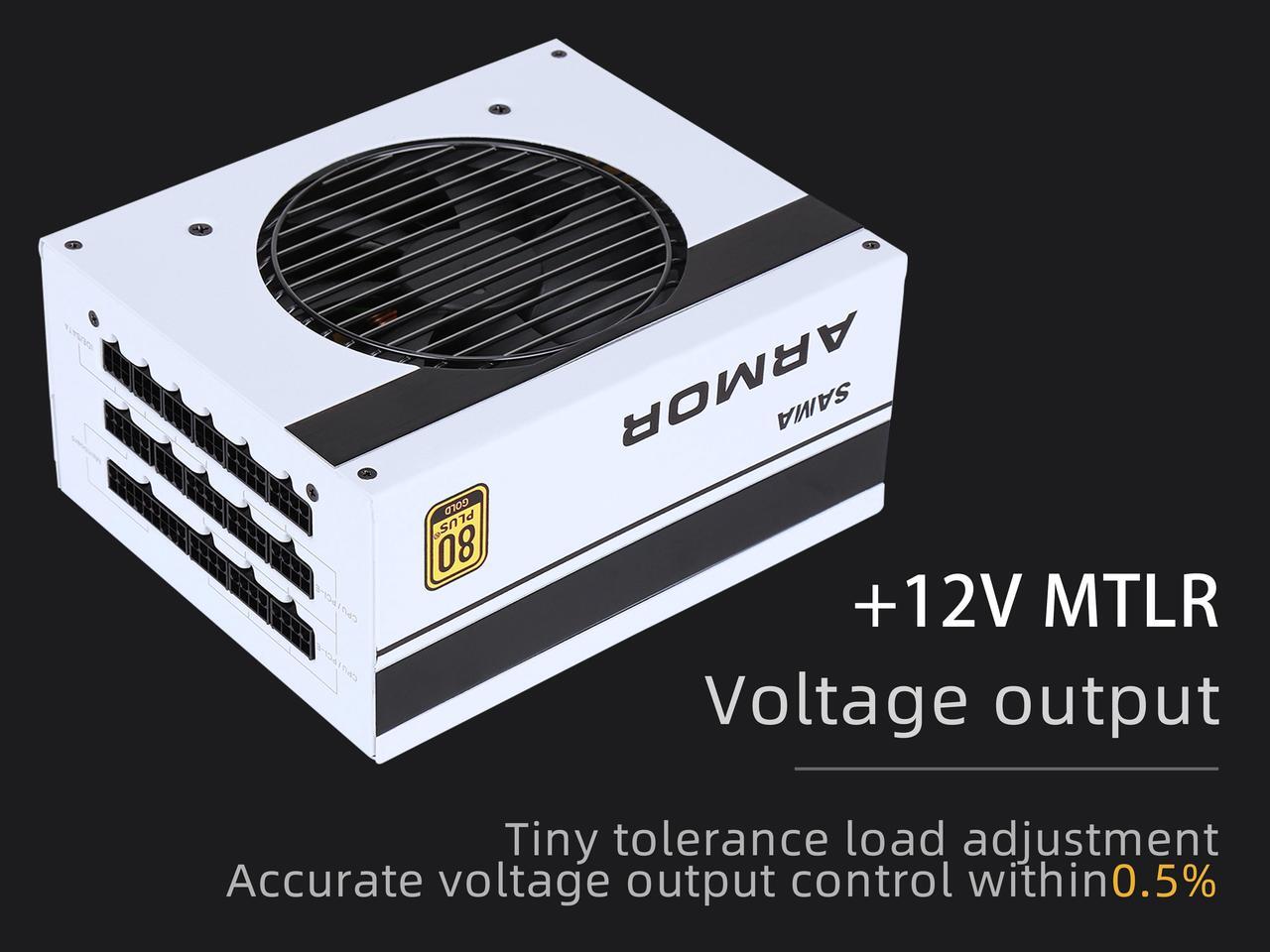 Alt view image 3 of 7 - SAMA 650W Power Supply 80 Plus Gold Full Voltage Full Modular 12V FDB Silent Fan PSU ATX Power for 4000 Series Graphics Cards White 10 Year Warranty