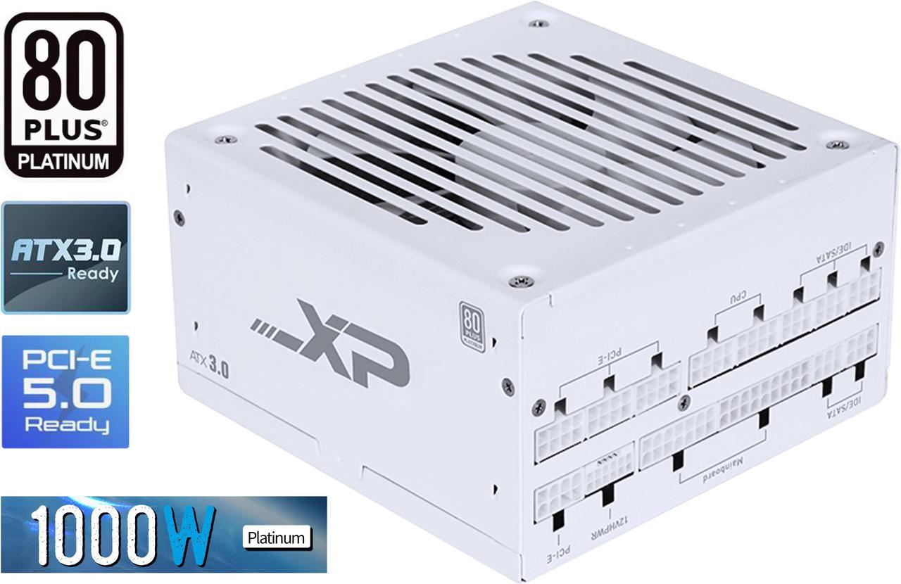 SAMA XP 1000w ATX Power Supply PSU For Gaming Computer PC Power Supply Unit White - 80 Plus Platinum Gold - ATX 3.0 & PCIe 5.0 Compliant - Fully Modular - Low Noise Intelligent ECO
Silent Fan