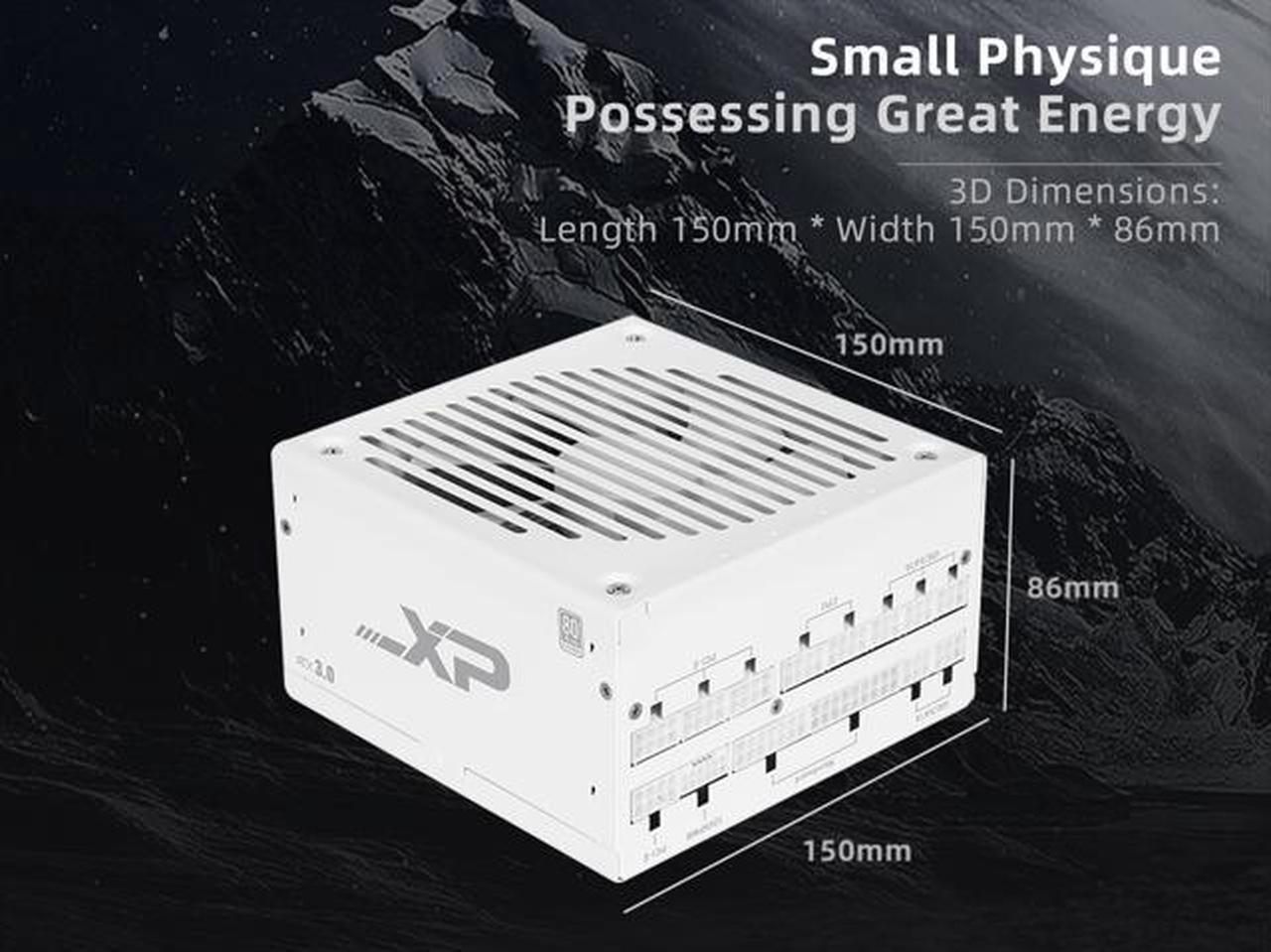 Alt view image 7 of 7 - SAMA XP 1200w ATX Power Supply PSU For Gaming Computer PC Power Supply Unit 1200 Watt White - 80 Plus Platinum - ATX 3.0 & PCIe 5.0 Compliant - Fully Modular - Low Noise Intelligent ECO Silent Fan