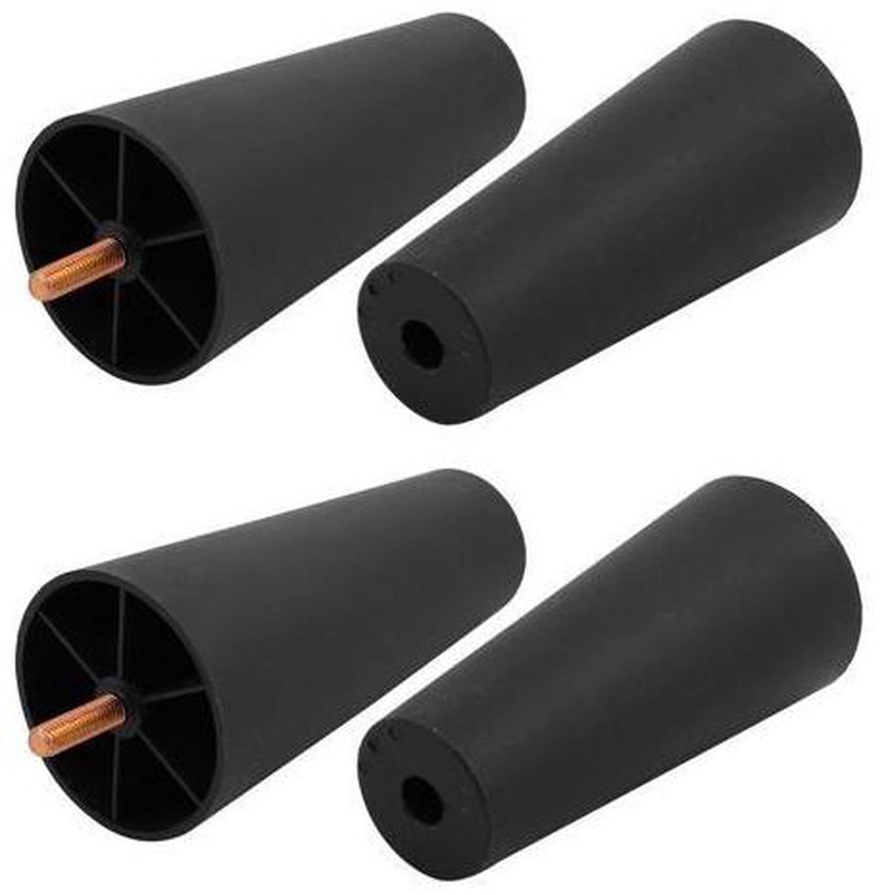 Alt view image 7 of 15 - Lorell Caster Kit 5" Wheel f/ Industr. Shelving 4/ST Black 84861