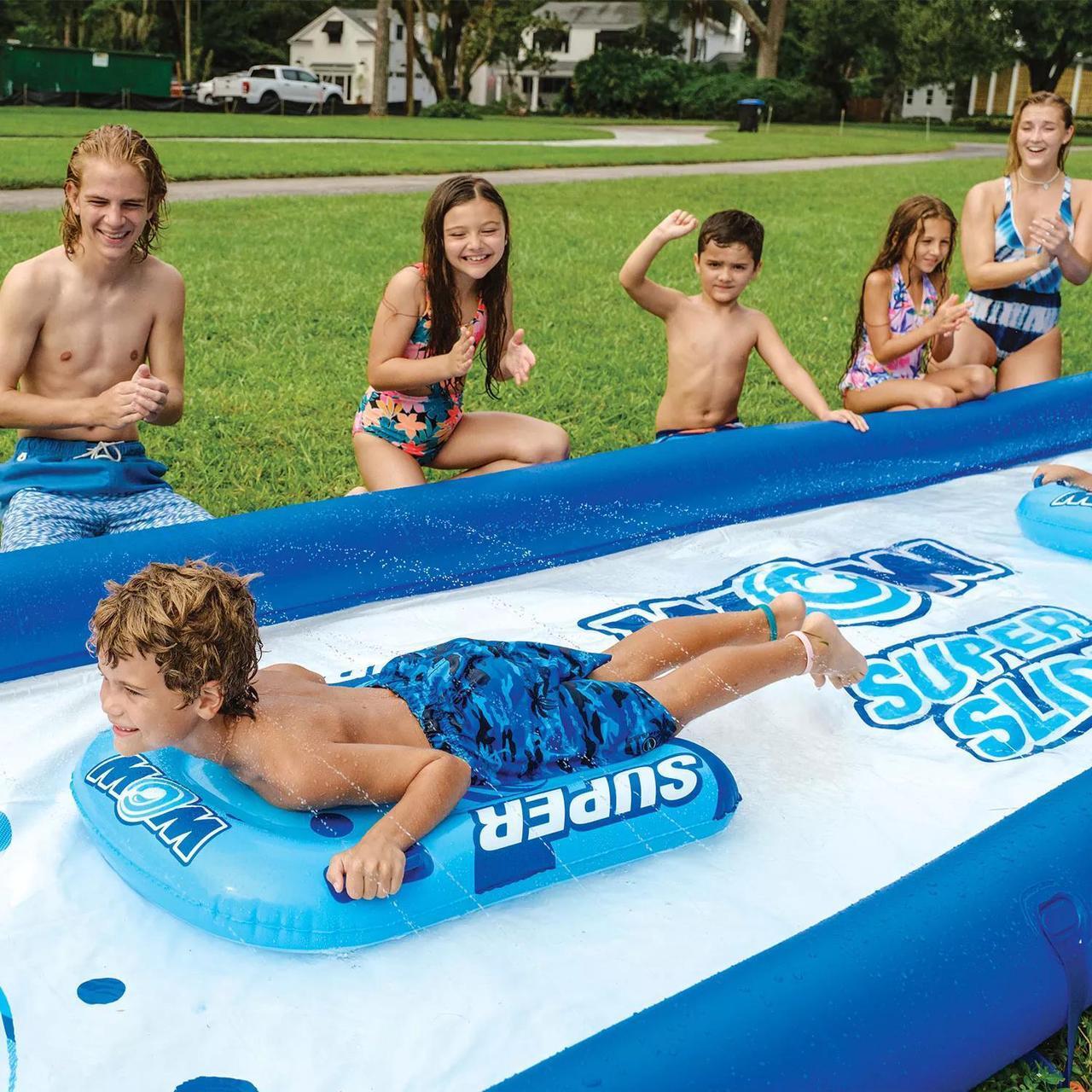 Alt view image 4 of 7 - WOW Sports Super Slide with Sprinklers, Blue