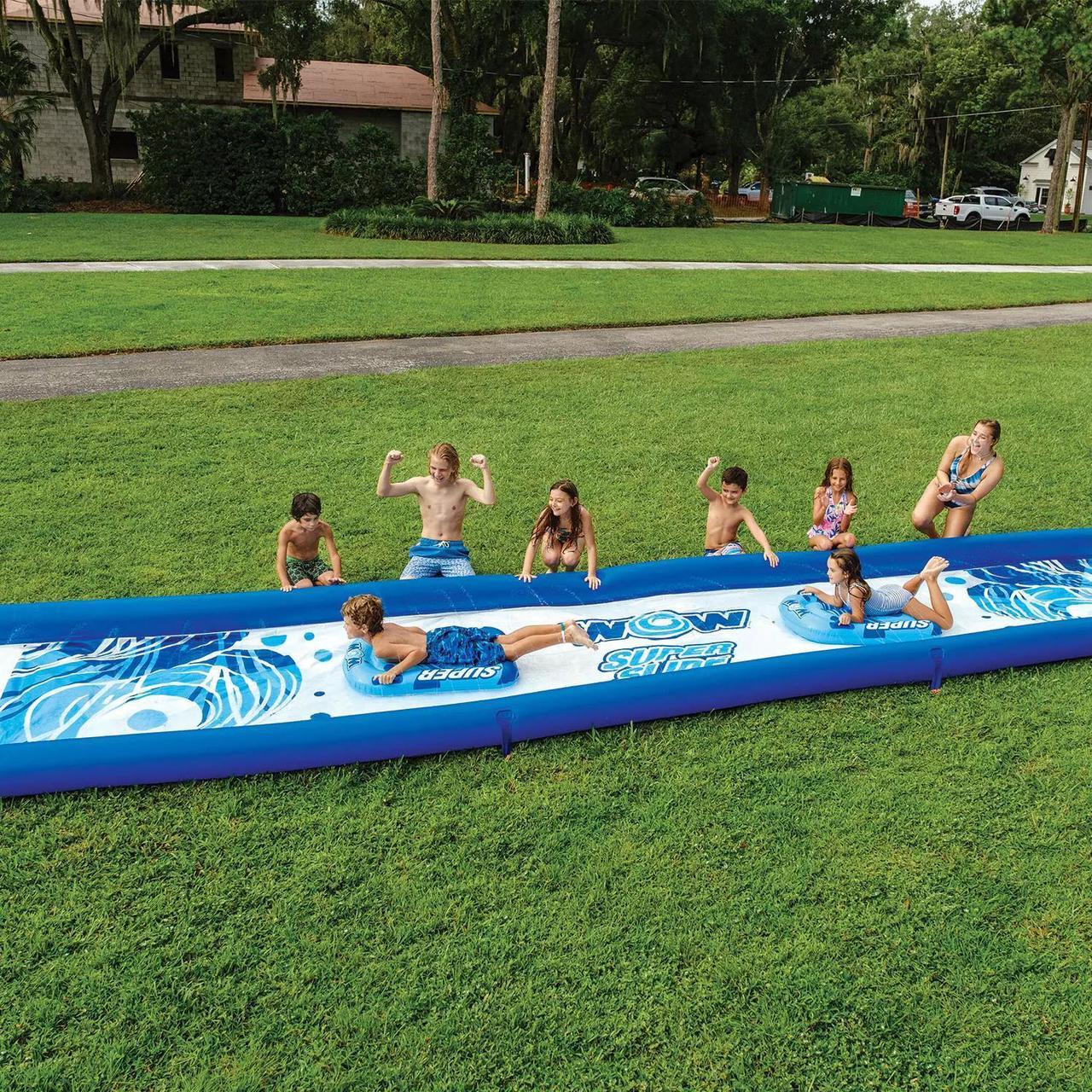 Alt view image 3 of 7 - WOW Sports Super Slide with Sprinklers, Blue