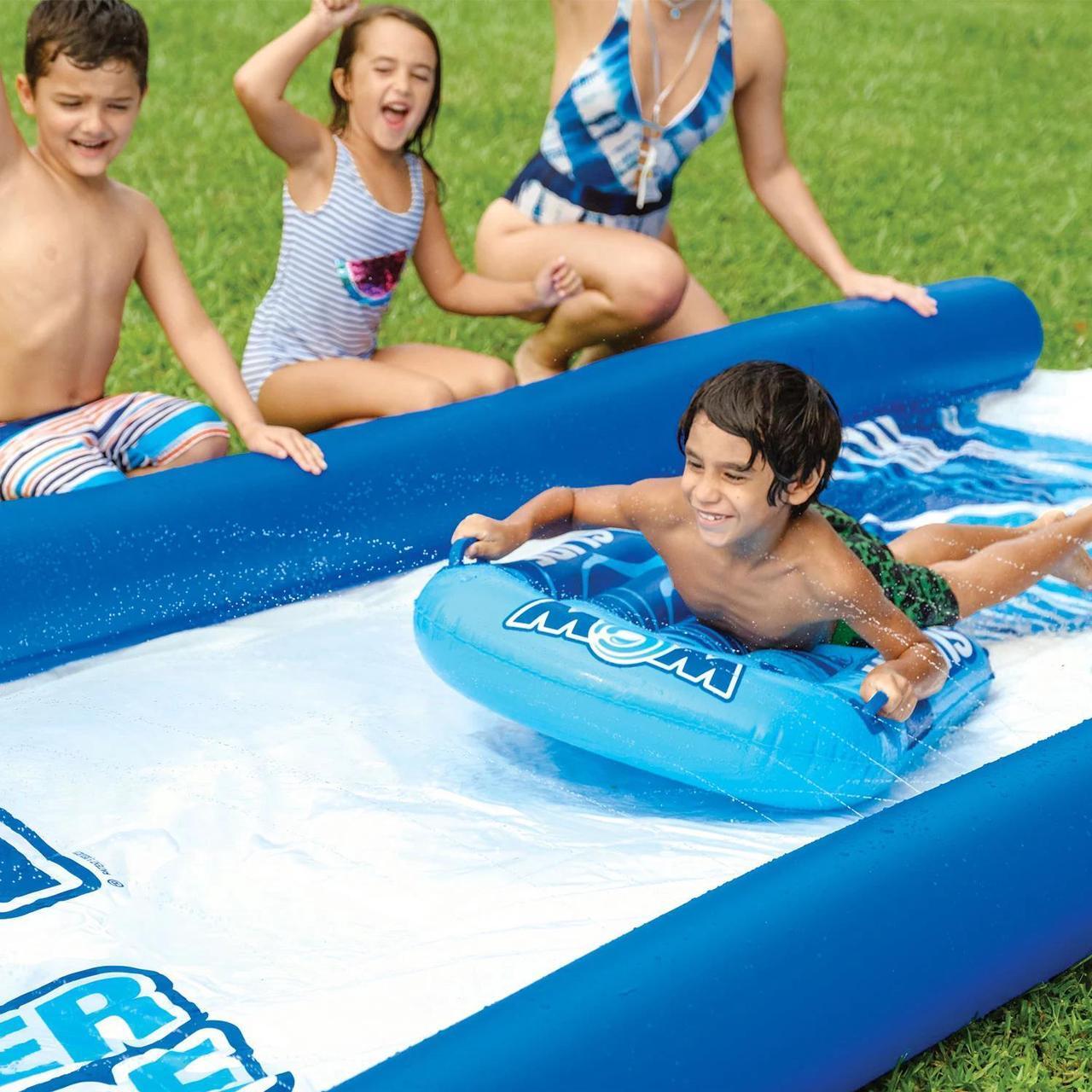 Alt view image 7 of 7 - WOW Sports Super Slide with Sprinklers, Blue