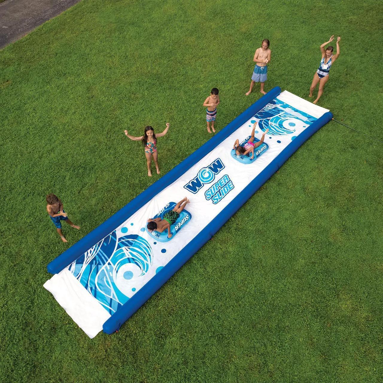 Alt view image 2 of 7 - WOW Sports Super Slide with Sprinklers, Blue