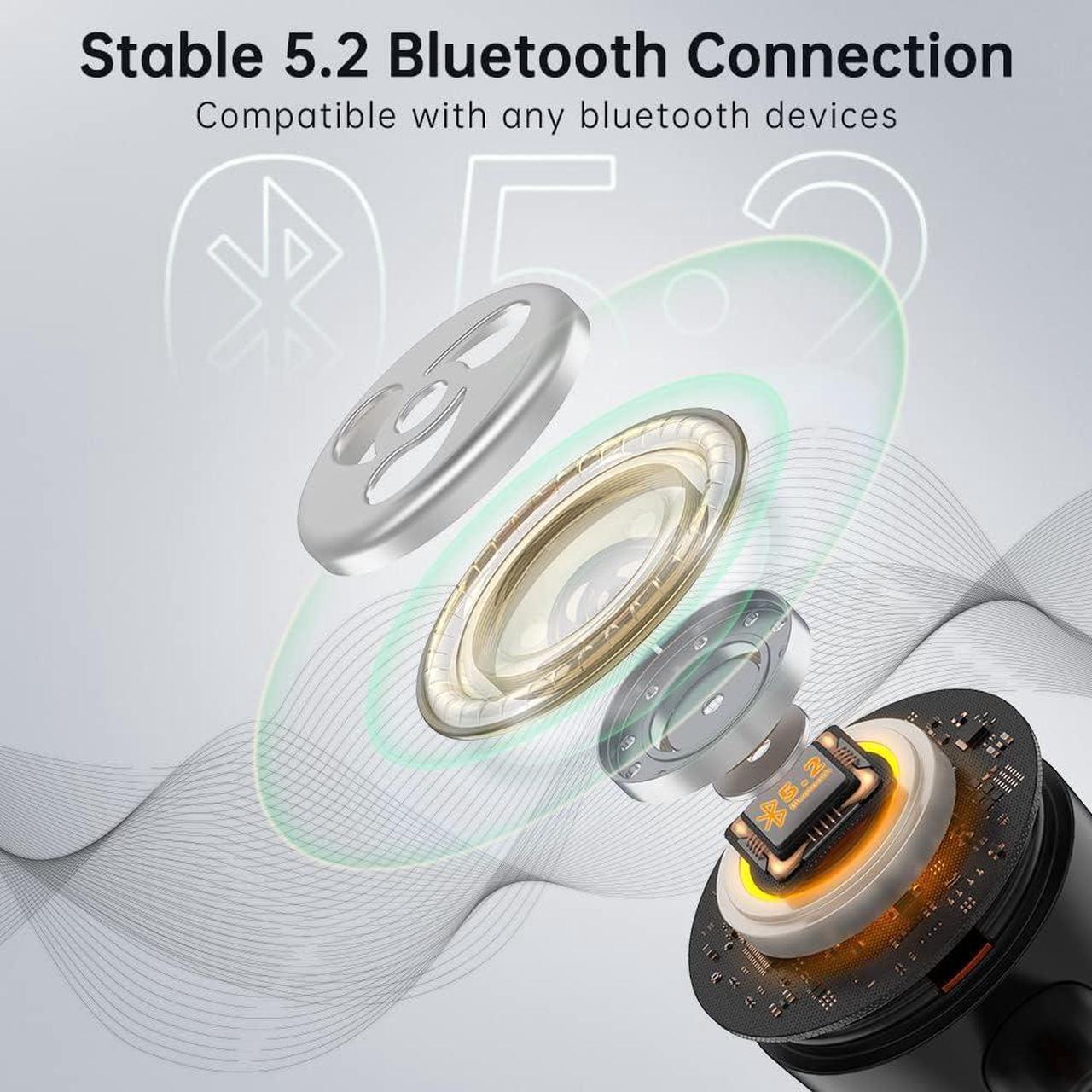 Alt view image 5 of 7 - UXD Bluetooth Headphones, Wireless Headphones with Magnetic Earbuds and Microphone, IPX6 Sweatproof Bluetooth Headset, 20 Hours Playtime Earphones for Gym Running Outdoor Sports Workout