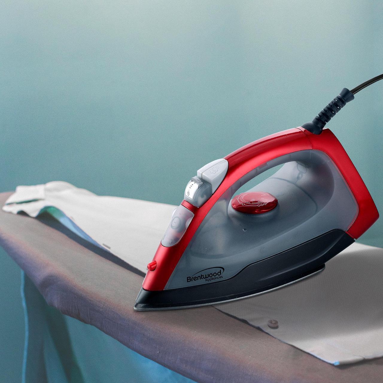 Alt view image 5 of 5 - Brentwood MPI-54 Non-Stick Steam Iron - Red
