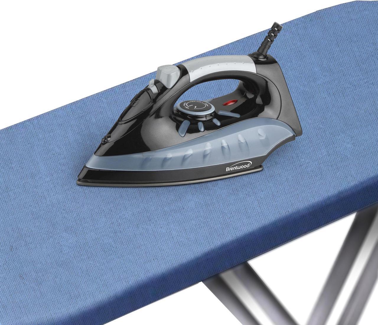 Alt view image 8 of 17 - Brentwood Non-Stick Steam Iron, Black MPI-62