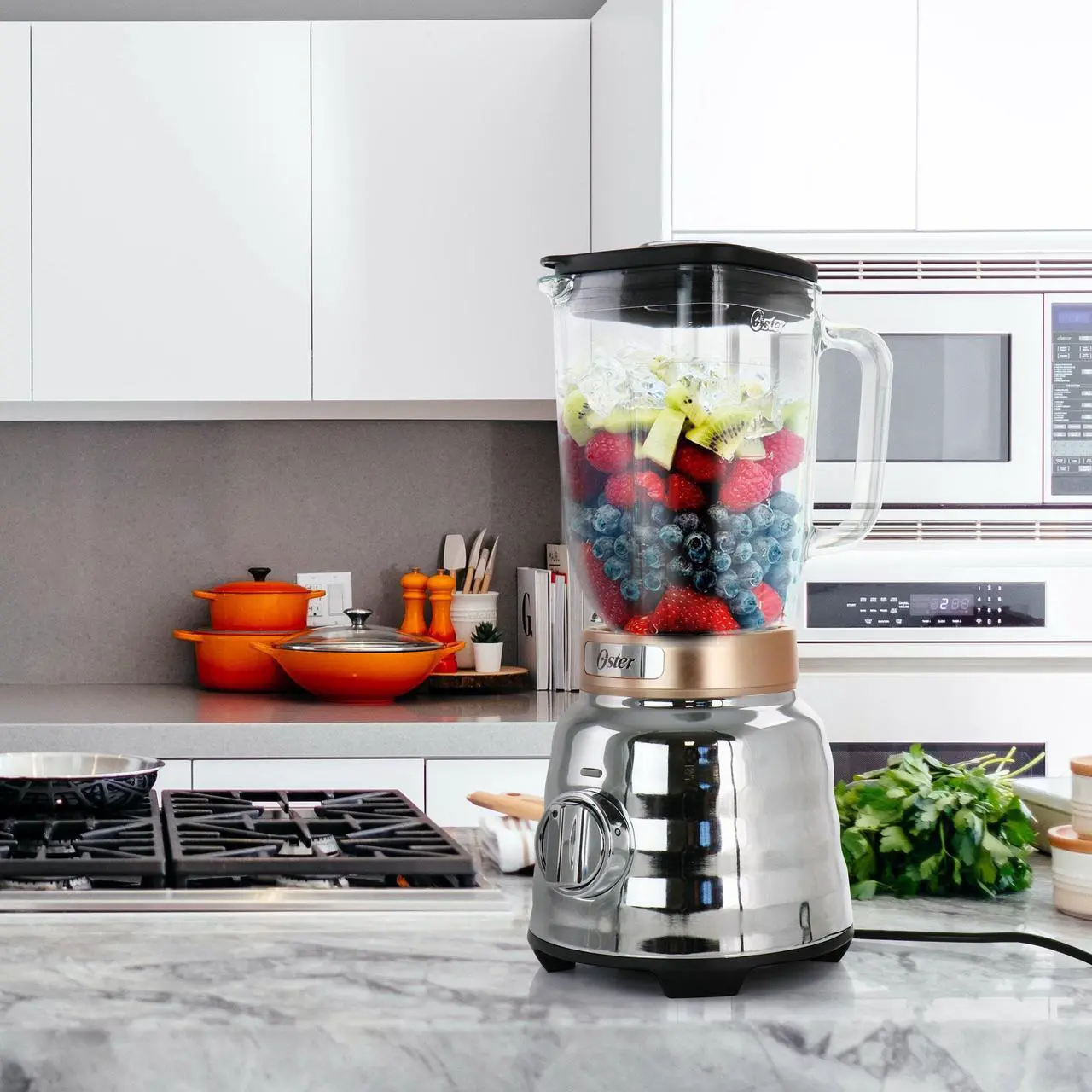 Alt view image 7 of 8 - Oster Beehive Performance 1.75 Liter Blender in Silver and Copper