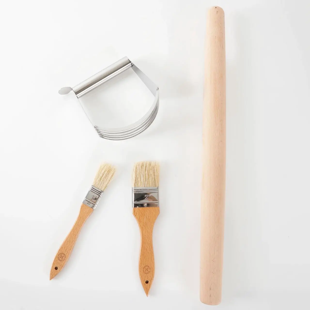Alt view image 4 of 5 - Martha Stewart 4 Piece Wood and Stainless Steel Baking Gadget Set