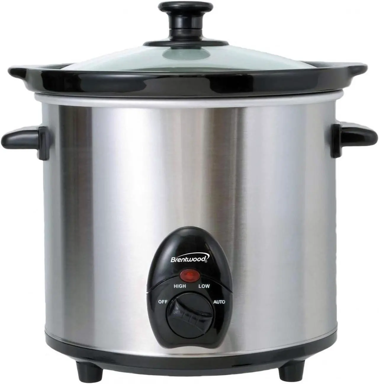 Alt view image 13 of 18 - Brentwood SC-130S 3-Quart Slow Cooker (Stainless Steel Body)