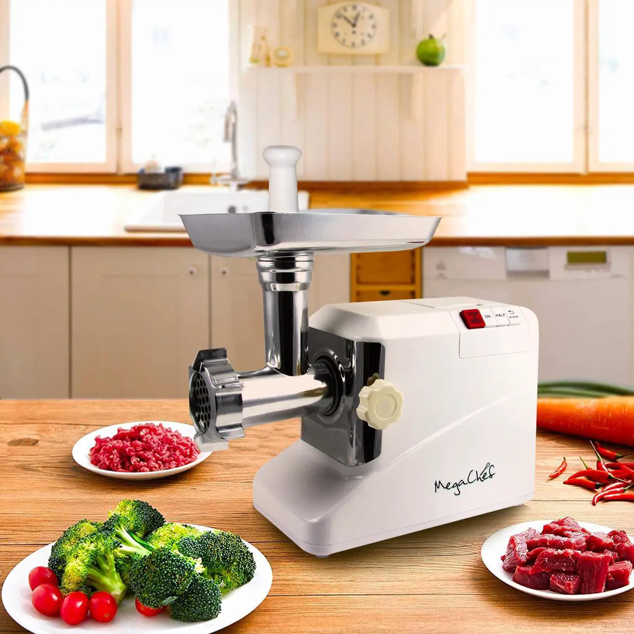 Alt view image 5 of 6 - MegaChef MG-750 1800W High Quality Automatic Meat Grinder for Household Use