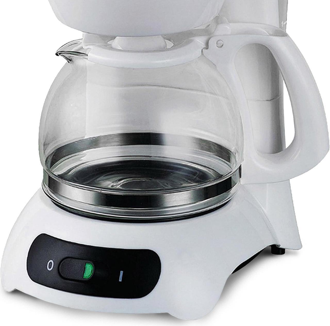 Alt view image 6 of 7 - Brentwood Appliances TS-213W 4-Cup Coffee Maker (White)