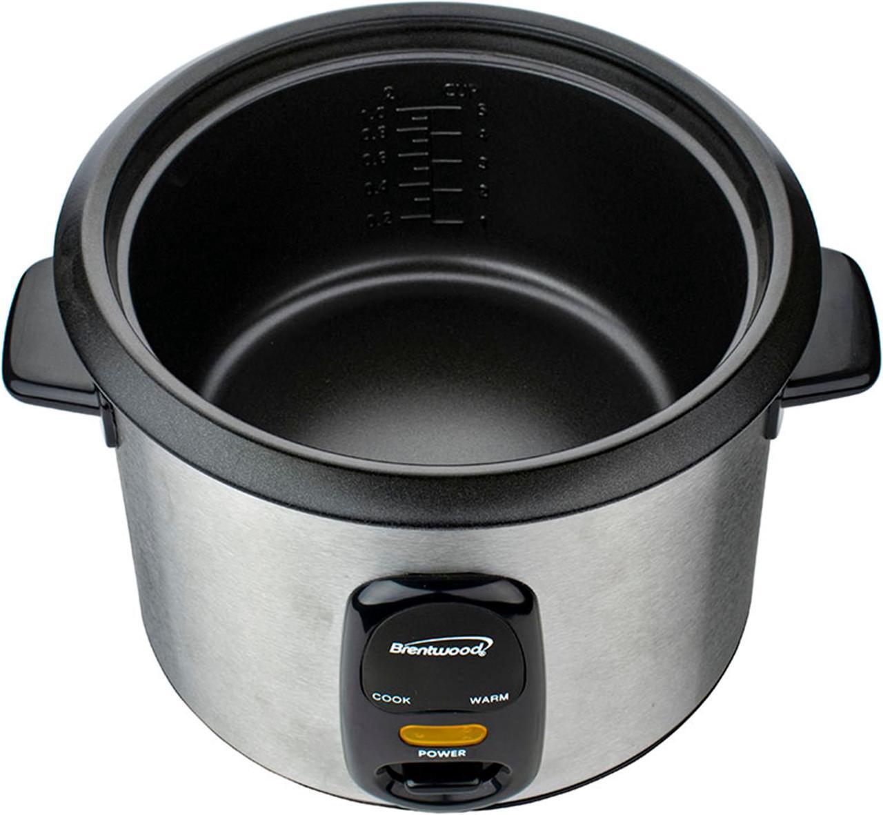 Alt view image 8 of 11 - Brentwood Appliances TS-20 10-Cup Uncooked/20-Cup Cooked Rice Cooker, Stainless Steel