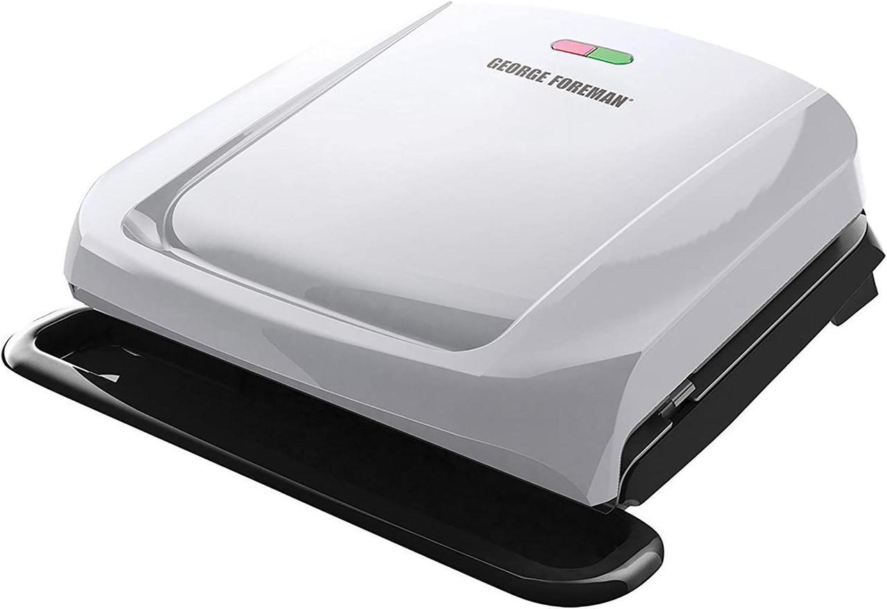 Alt view image 5 of 9 - George Foreman 4-Serving Removable Plate & Panini Grill Platinum GRP1060P