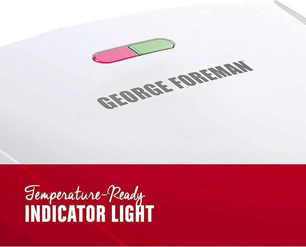 Alt view image 7 of 9 - George Foreman 4-Serving Removable Plate & Panini Grill Platinum GRP1060P