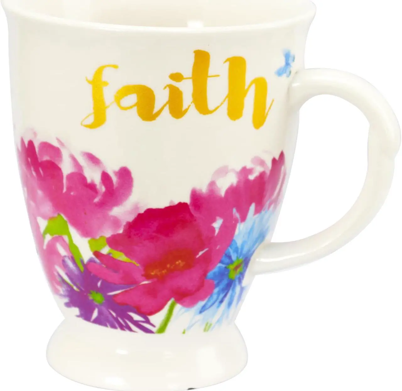 Alt view image 5 of 7 - Gibson Bold Floral 17.4 oz Cup set of 4 Assorted Designs