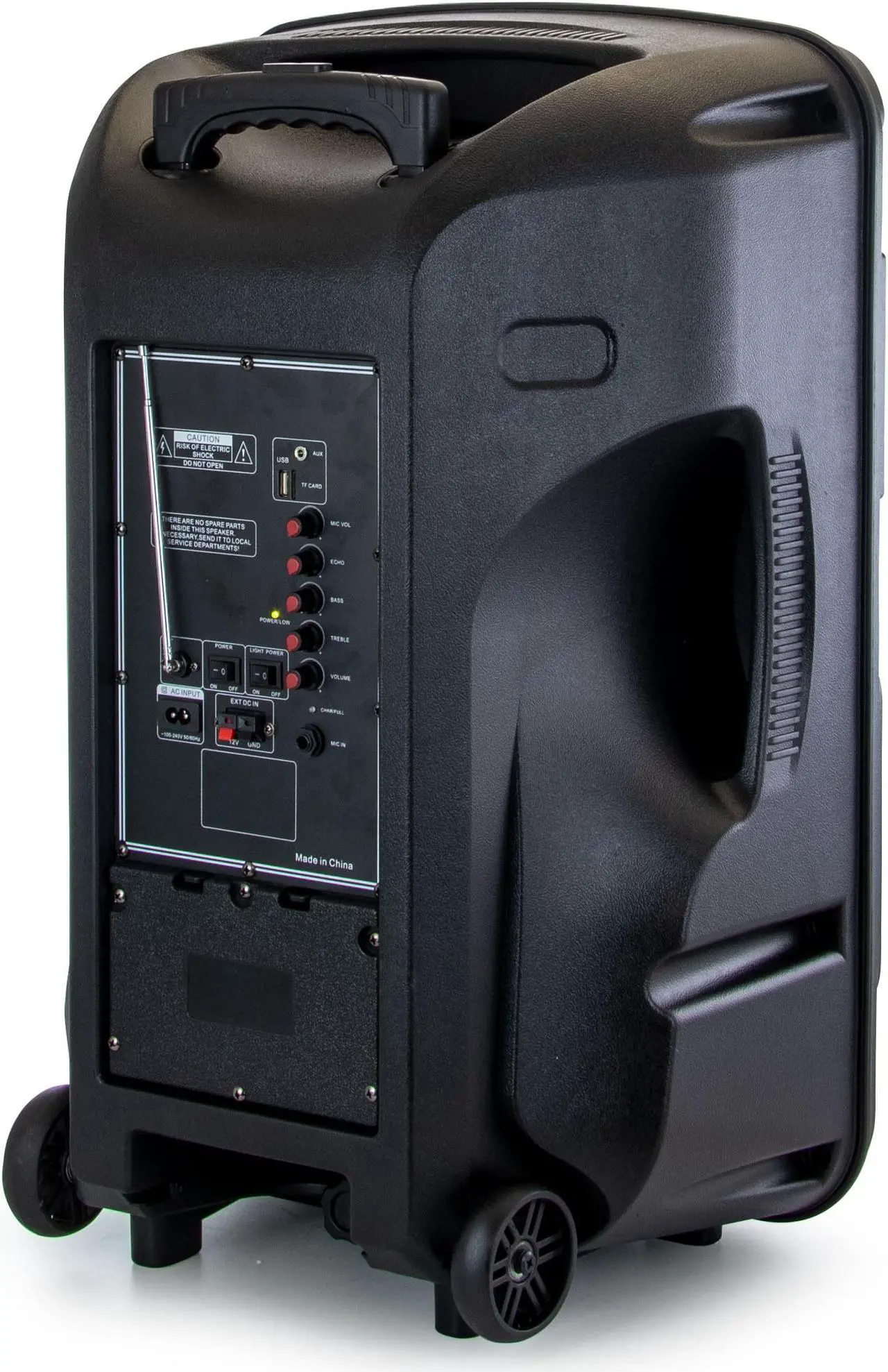 Alt view image 8 of 12 - beFree Sound BFS-5700 15" Rechargeable Bluetooth Portable Party PA Speaker System With SD/FM/USB Inputs