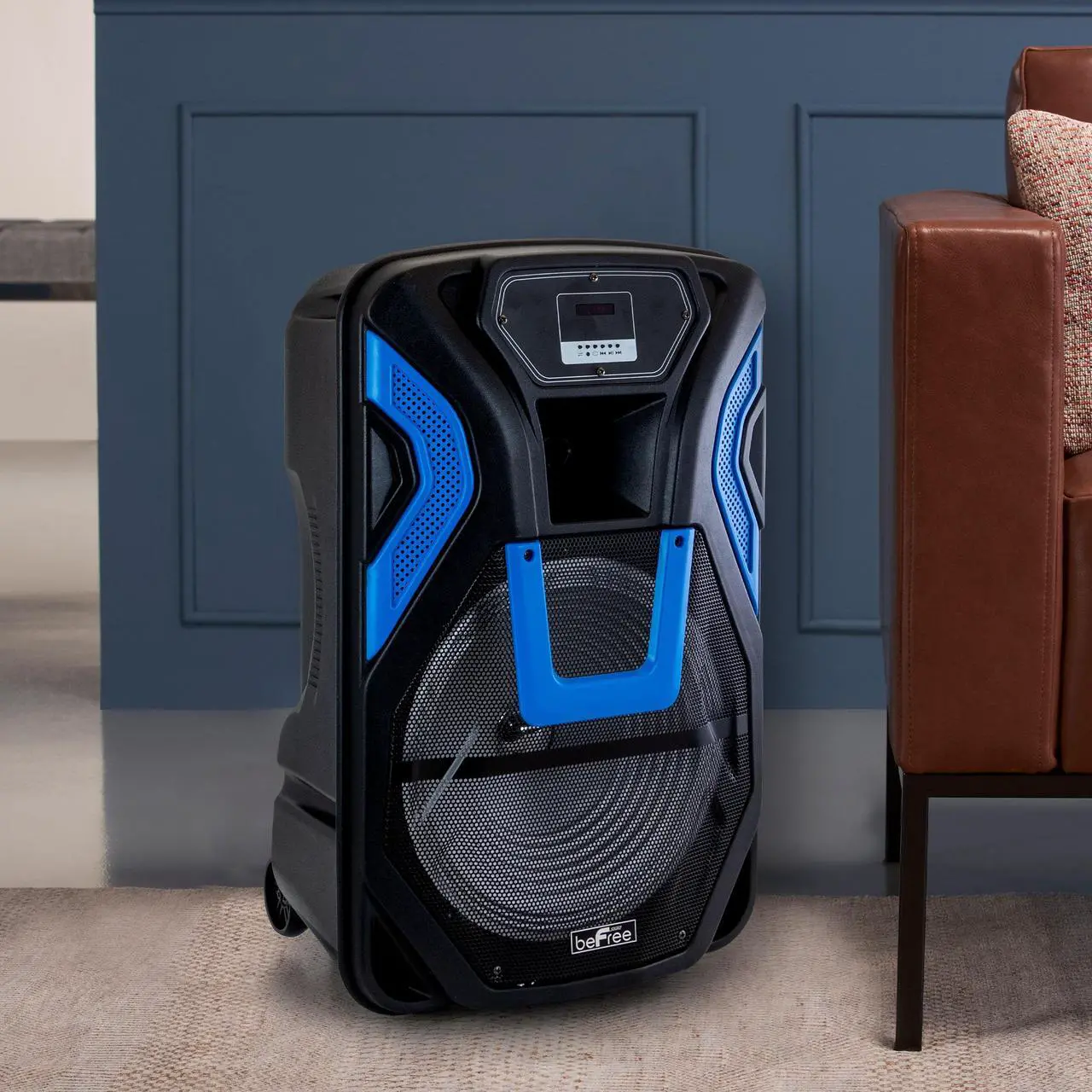 Alt view image 11 of 12 - beFree Sound BFS-5700 15" Rechargeable Bluetooth Portable Party PA Speaker System With SD/FM/USB Inputs
