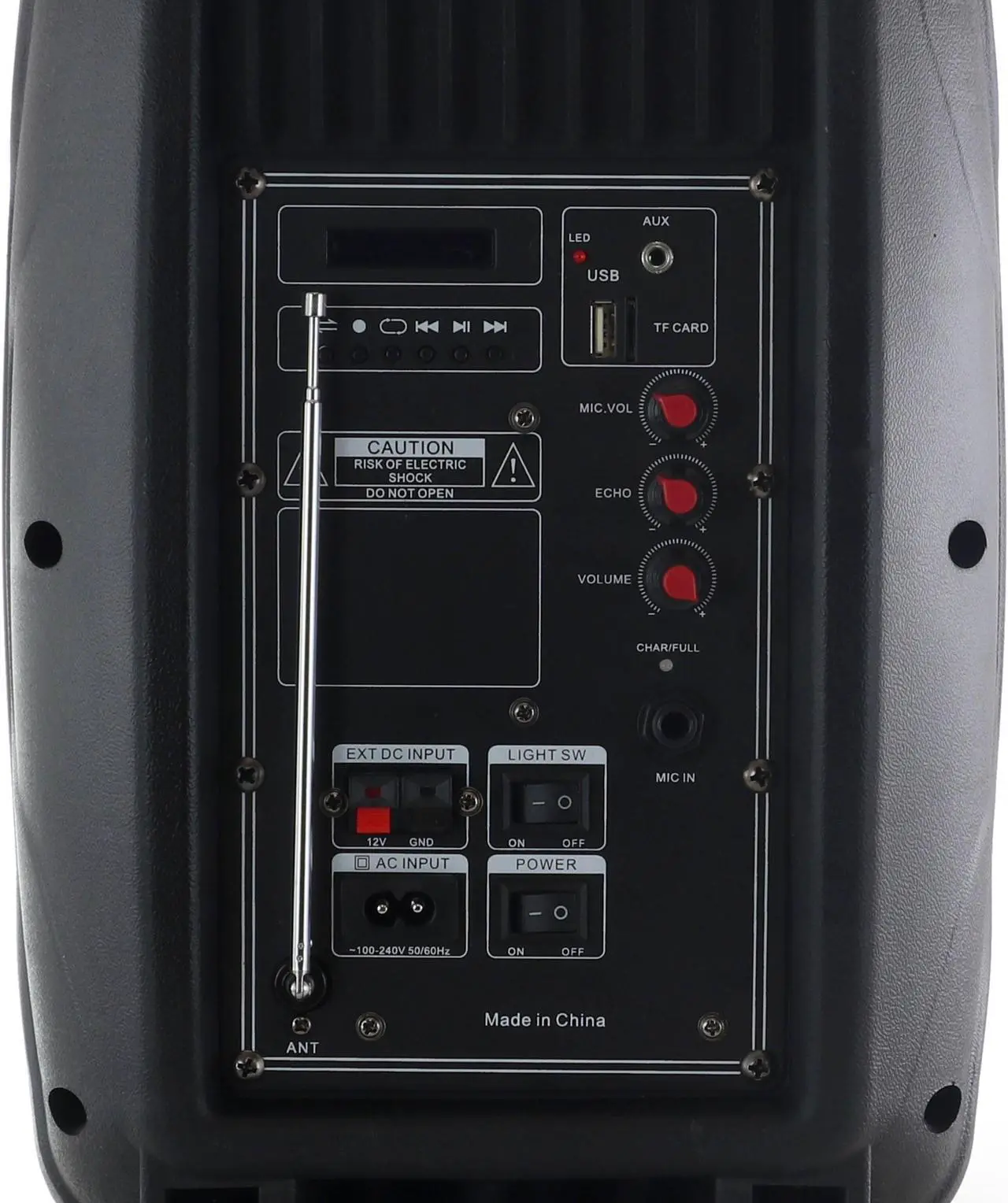 Alt view image 15 of 19 - Befree Sound BFS-3000 8 in. Bluetooth Portable Party Speaker with USB, SD & Reactive Lights