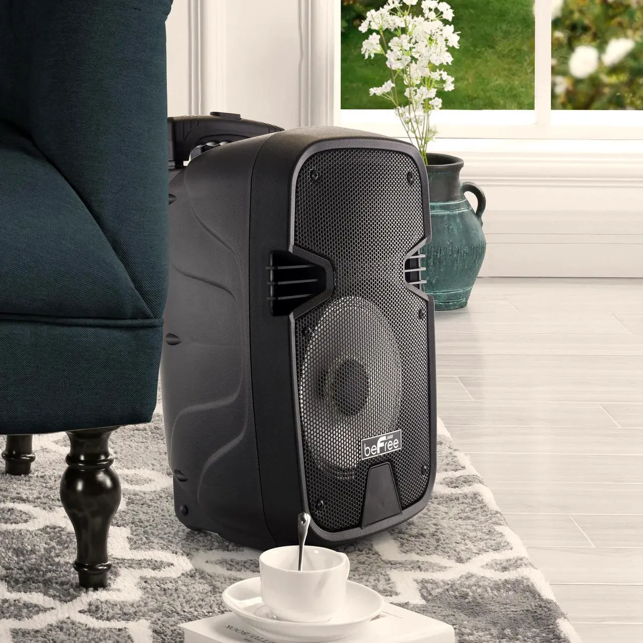 Alt view image 17 of 19 - Befree Sound BFS-3000 8 in. Bluetooth Portable Party Speaker with USB, SD & Reactive Lights