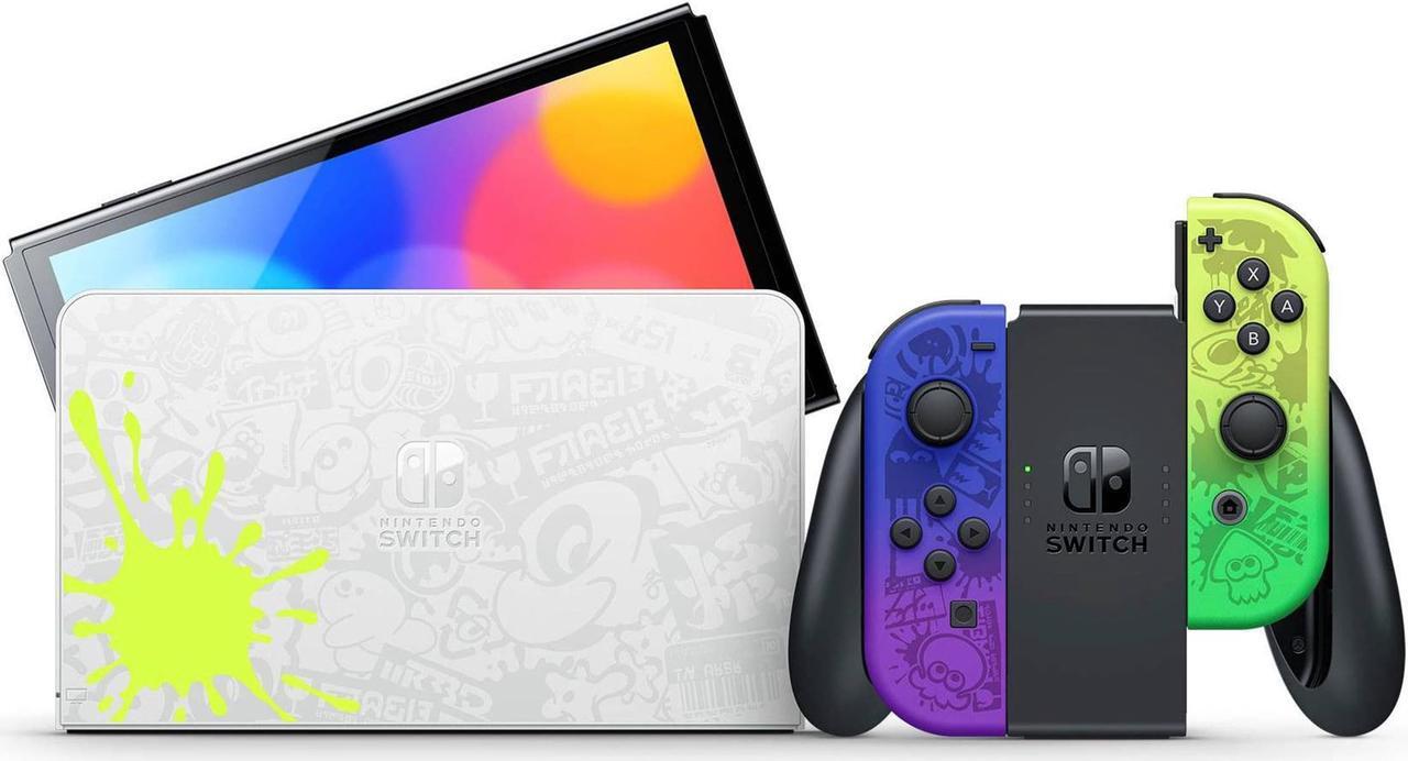 Alt view image 6 of 14 - Nintendo Switch  OLED Model Splatoon 3 Special Edition