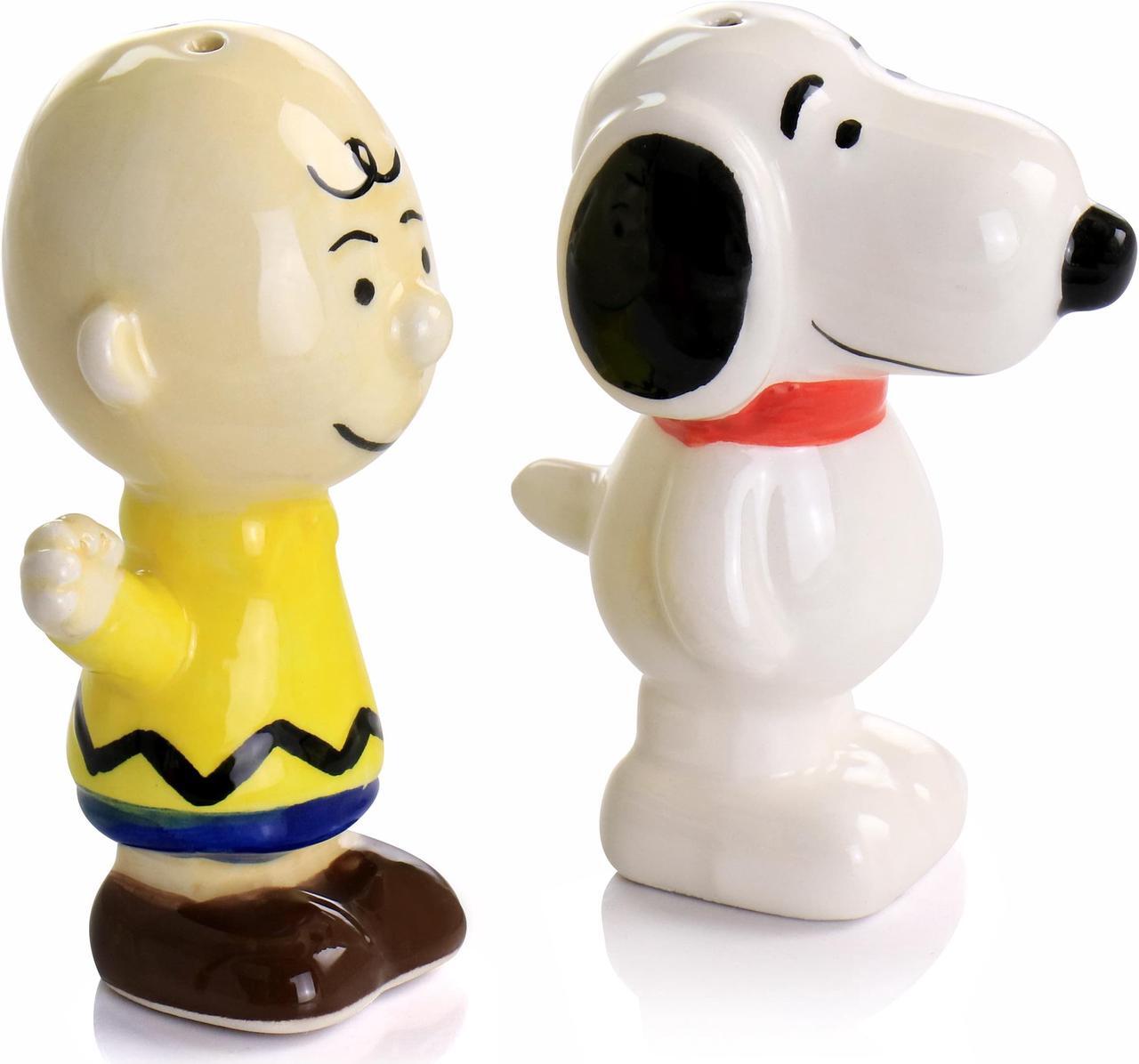 Alt view image 2 of 6 - Peanuts Classical Pals Charlie Brown and Snoopy Figurine Salt and Pepper Shaker Set